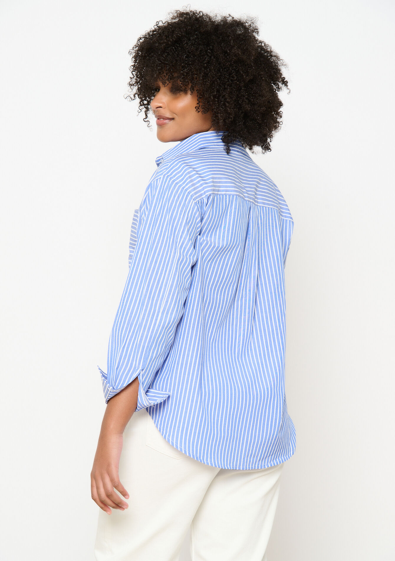 Chemise à rayures, Chemise à rayures - BLUE FAIENCE - 05702720_1584