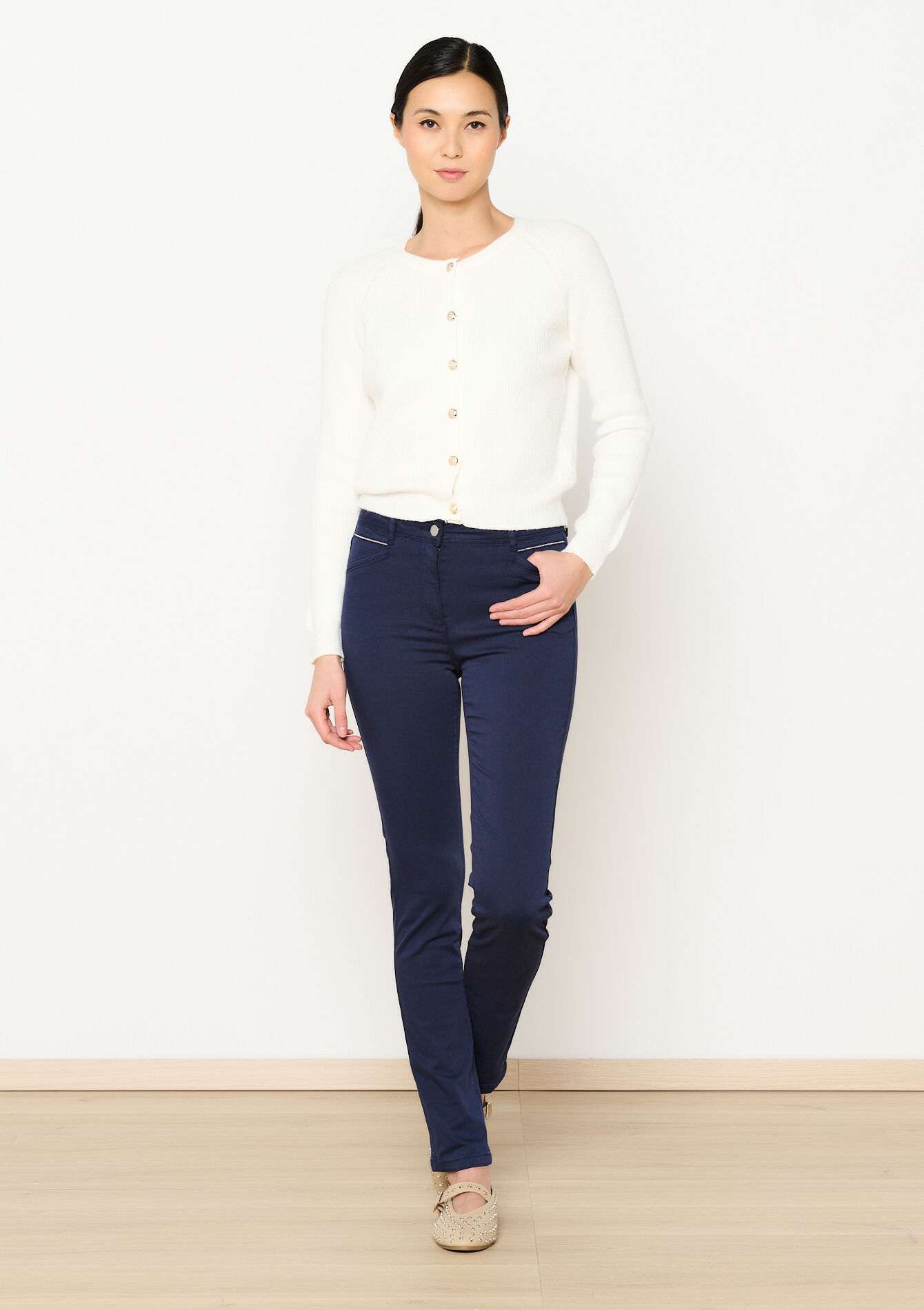 Pantalon slim - NAVY BASIC - 06004562_2723