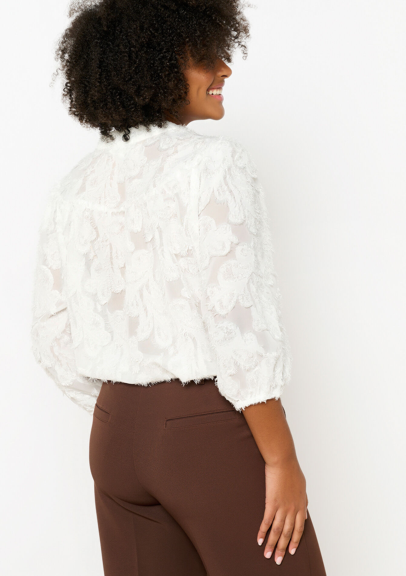 Jacquard hemd met structuur, Jacquard hemd met structuur - OPTICAL WHITE - 05702734_1019