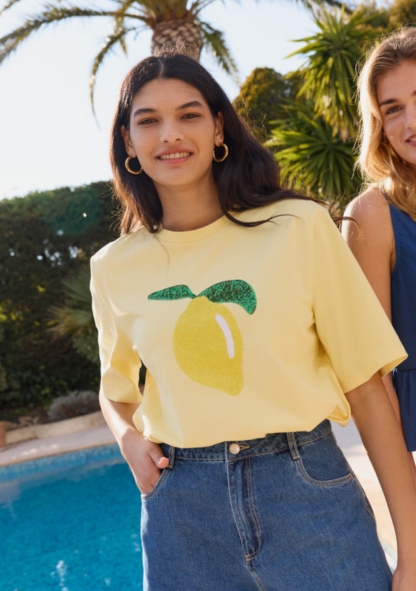 T-shirt met citroenprint, T-shirt met citroenprint - YELLOW SUN - 02301814_5007