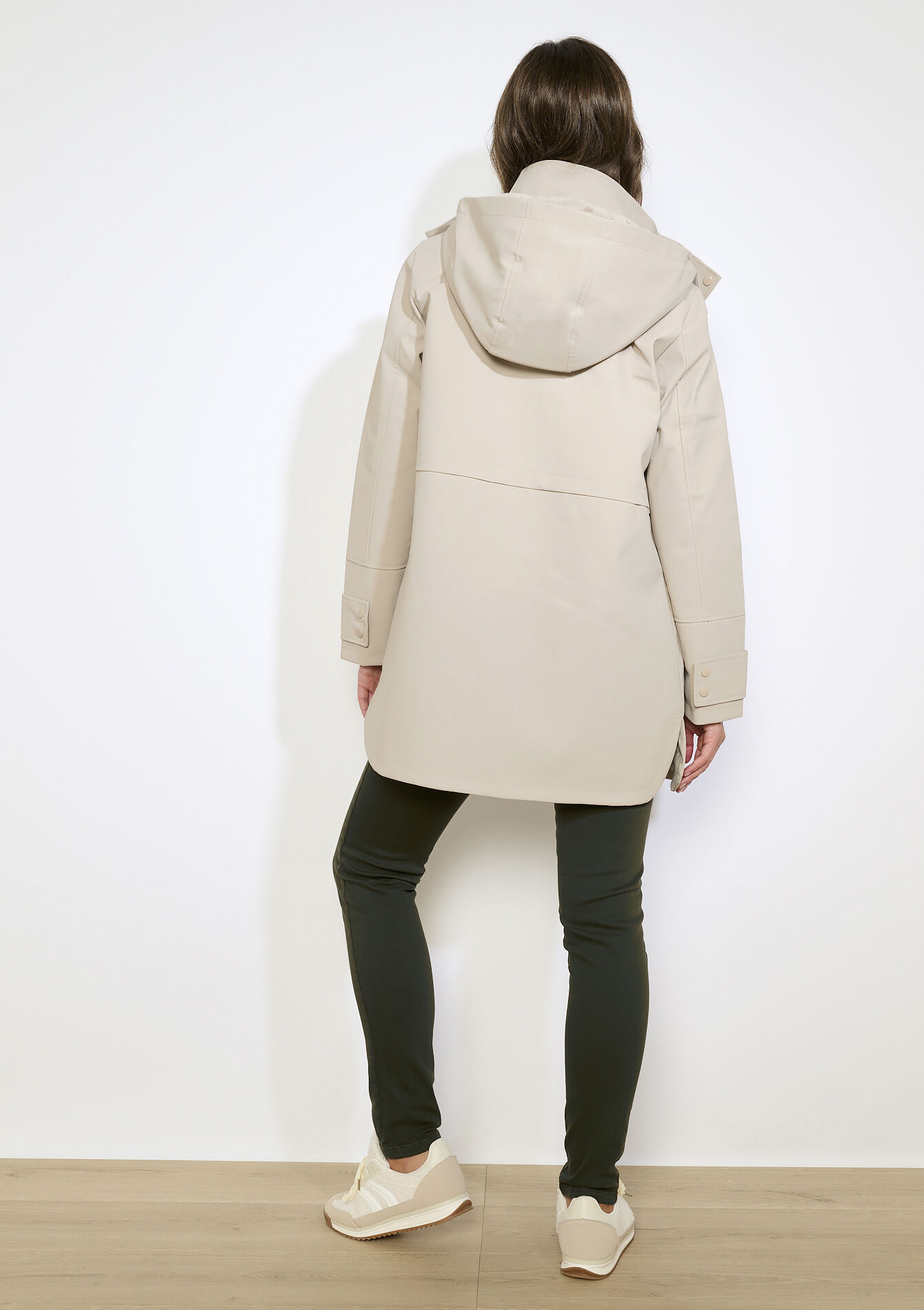 Parka à capuche imperméable - TAUPE - 23000741_1021