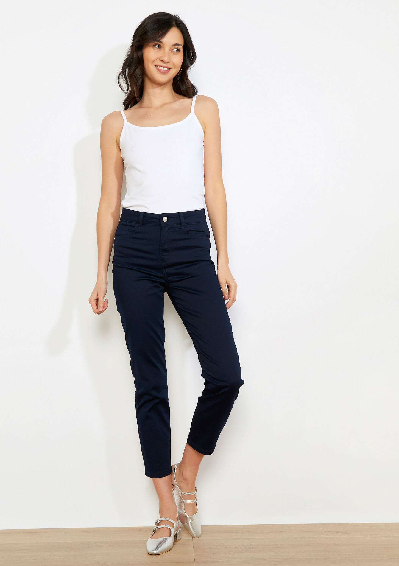 Strappy tank top - OPTICAL WHITE - 02200524_1019