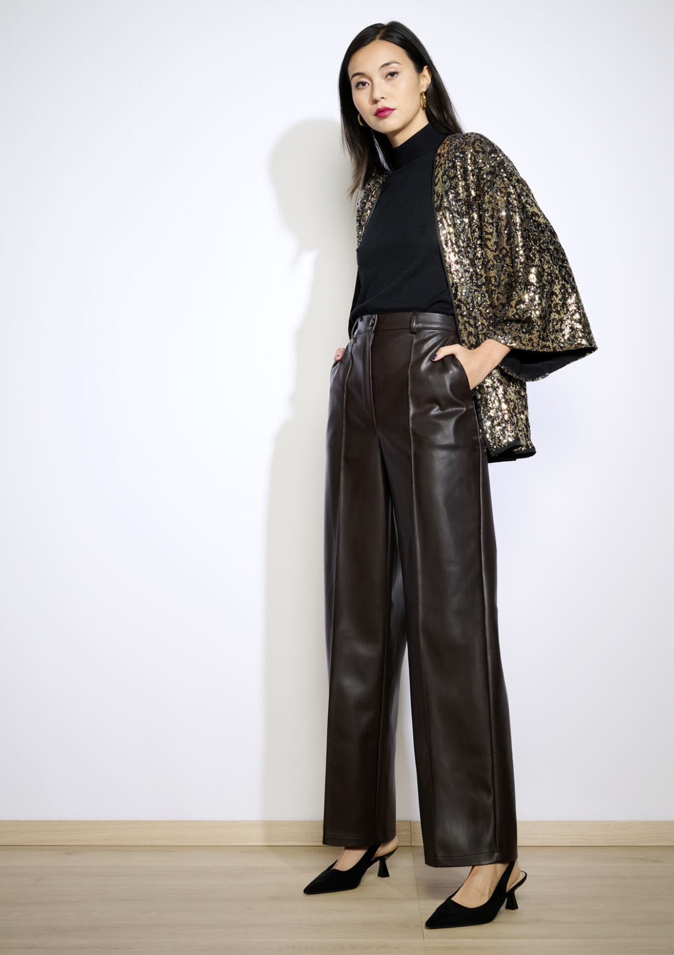 Kimono with sequins, Kimono with sequins - BLACK - 09001435_1119