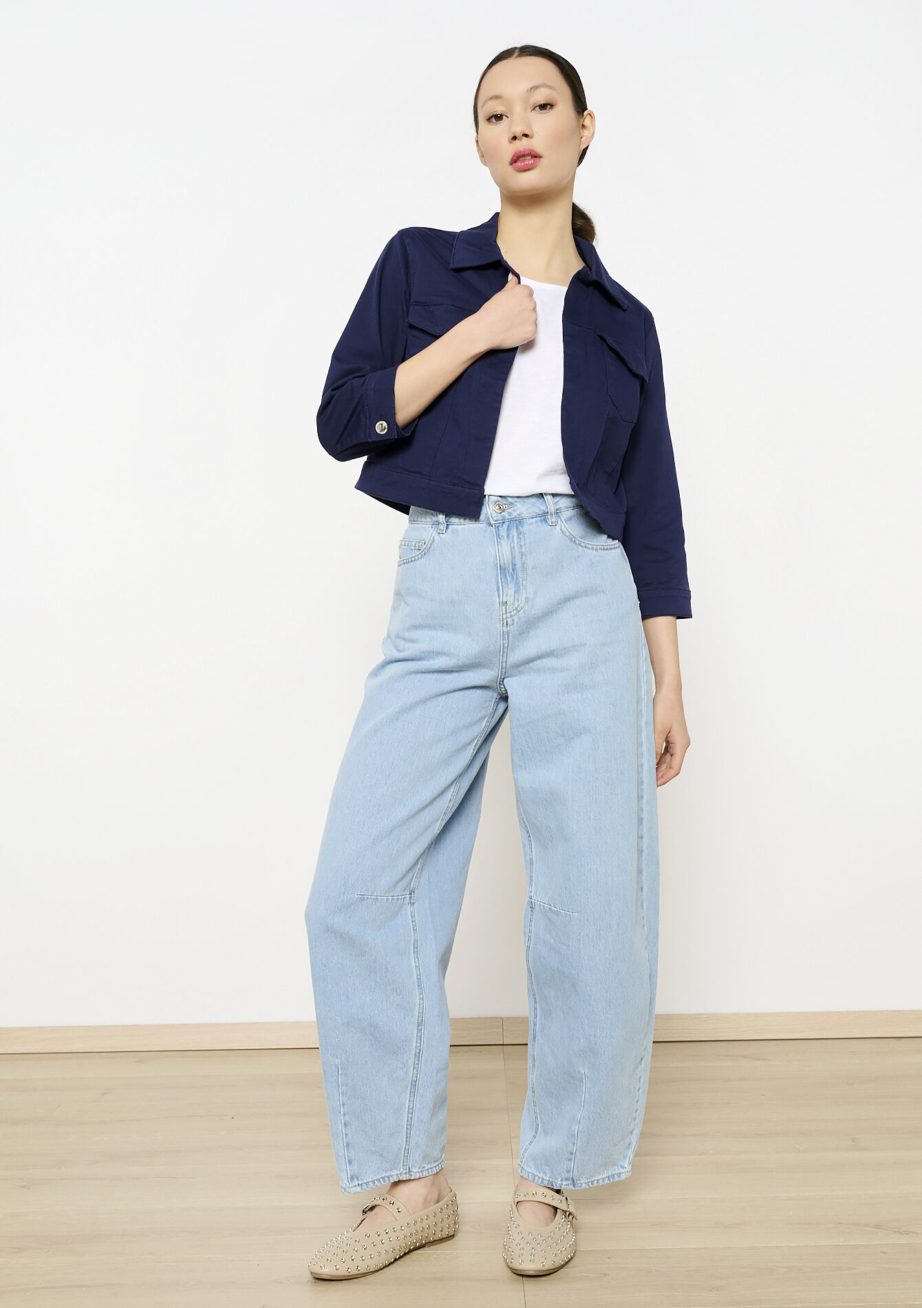 Kort twill jasje, Kort twill jasje - NAVY BASIC - 09100985_2723