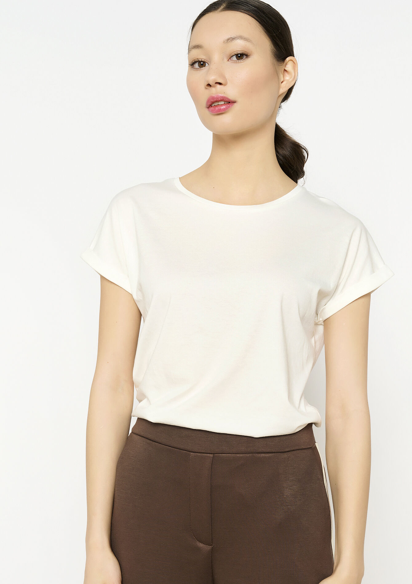 T-shirt basique, T-shirt basique - OFFWHITE - 02301630_1001