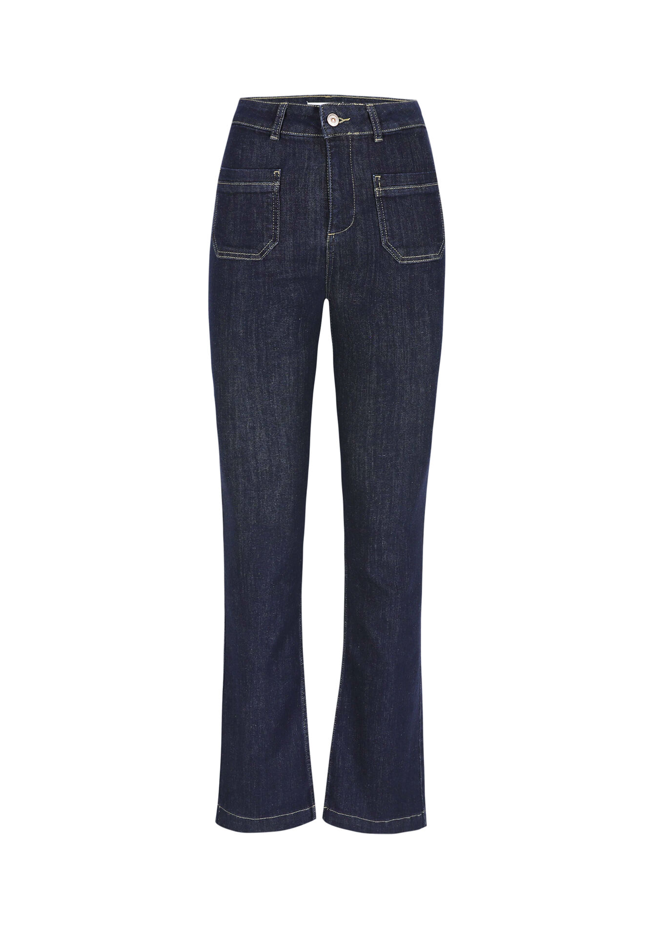 Jean bootcut taille haute - DARK BLUE - 22000553_0501