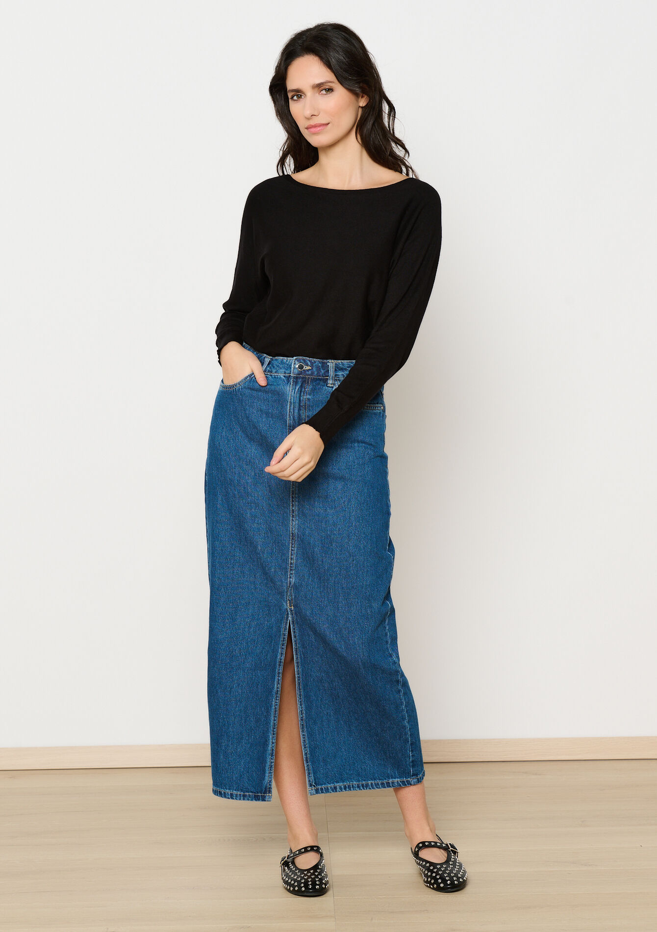 Pull à manches chauve-souris, Pull à manches chauve-souris - BLACK - 1111940