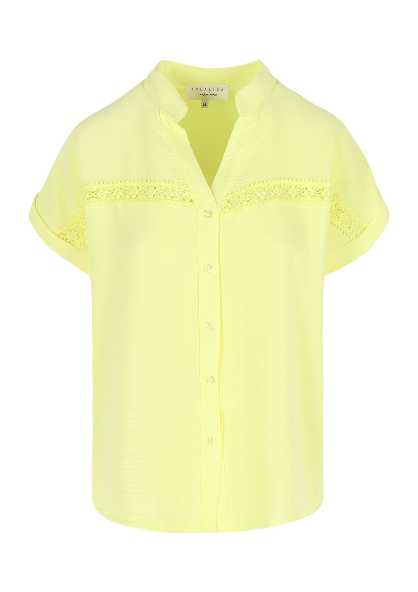 Blouse brodée fluide, Blouse brodée fluide - YELLOW PASTEL - 05702779_5004