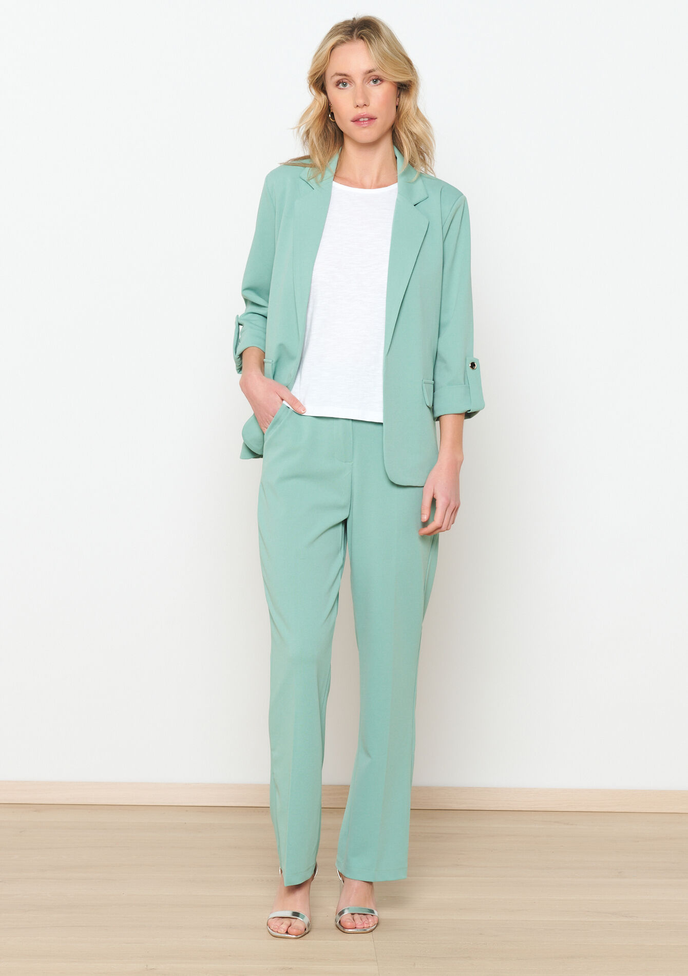 Getailleerde broek, Getailleerde broek - MINT GREEN - 06100594_1723