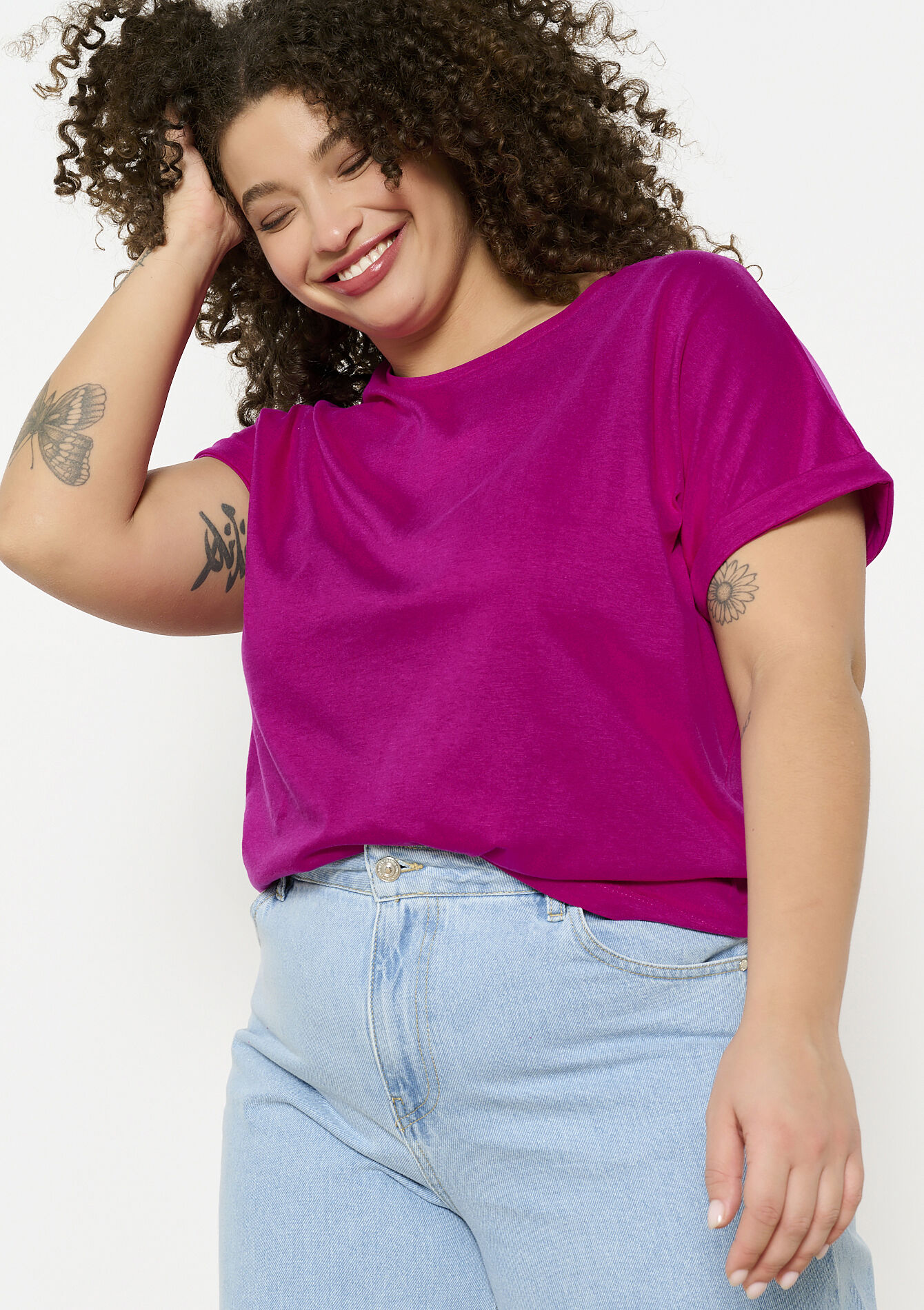 Basic T-shirt, Basic T-shirt - VIOLINE - 02301630_2576