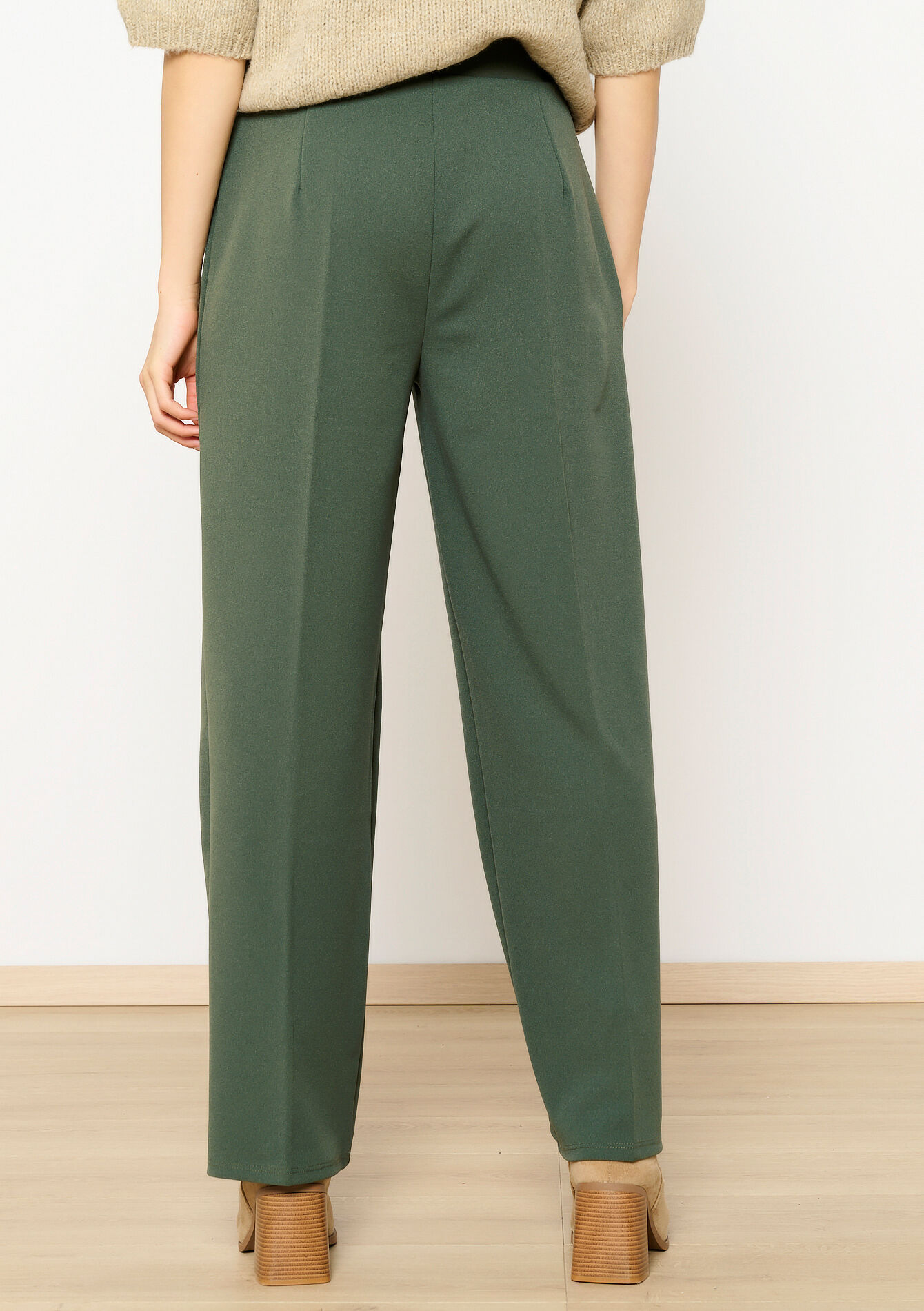 Pantalon ample avec plis, Pantalon ample avec plis - KHAKI MED - 06600945_4327