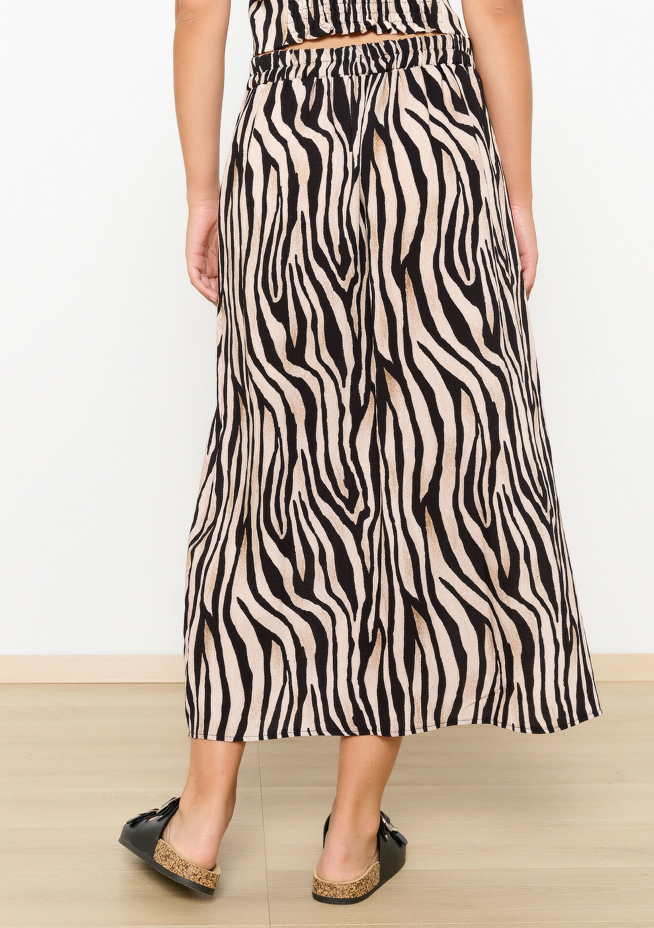 Maxi-rok met zebraprint - BLACK - 07101272_1119