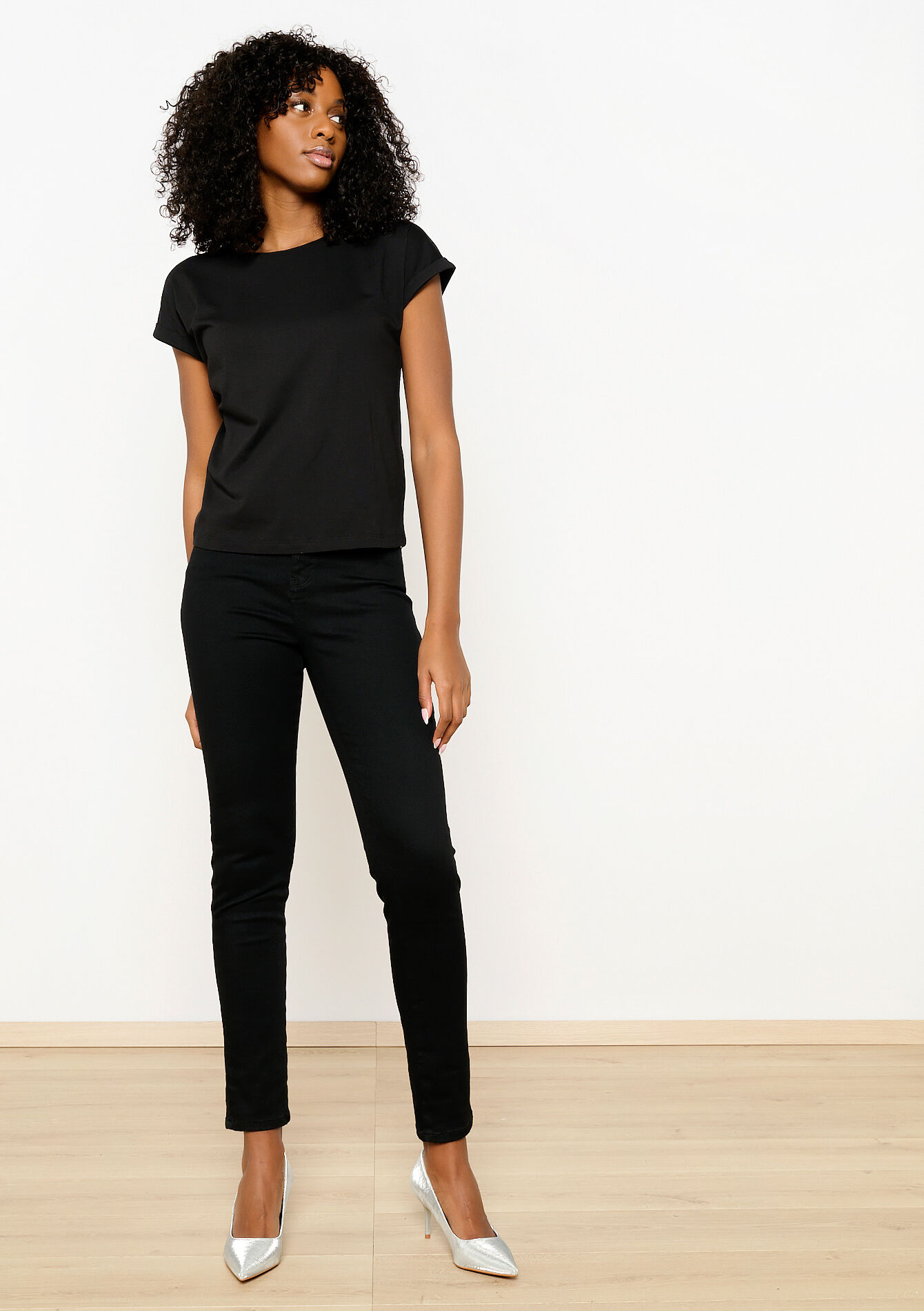 Basic T-shirt, Basic T-shirt - BLACK - 02301493_1119