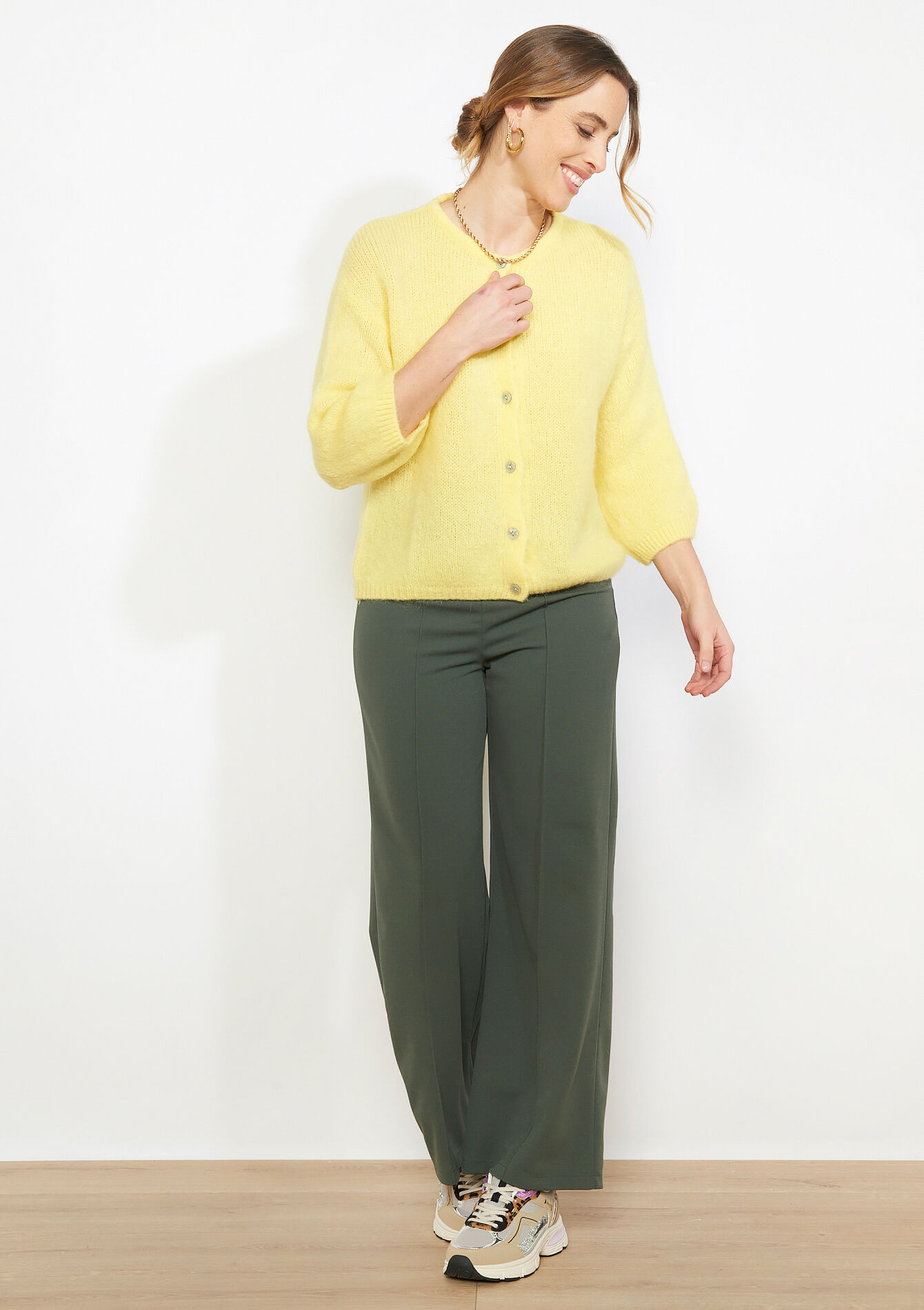 Minimalistisch vest met knopen, Minimalistisch vest met knopen - YELLOW SUN - 04101446_5007