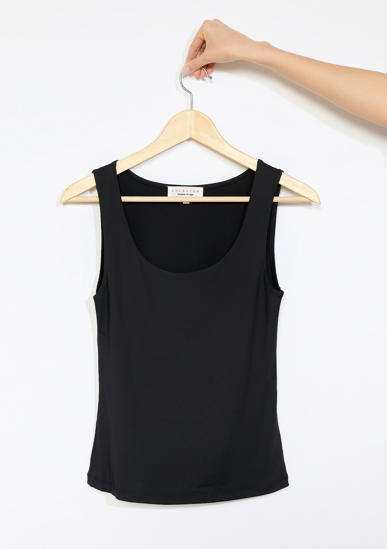 Tanktop met ronde hals - BLACK - 02200530_1119