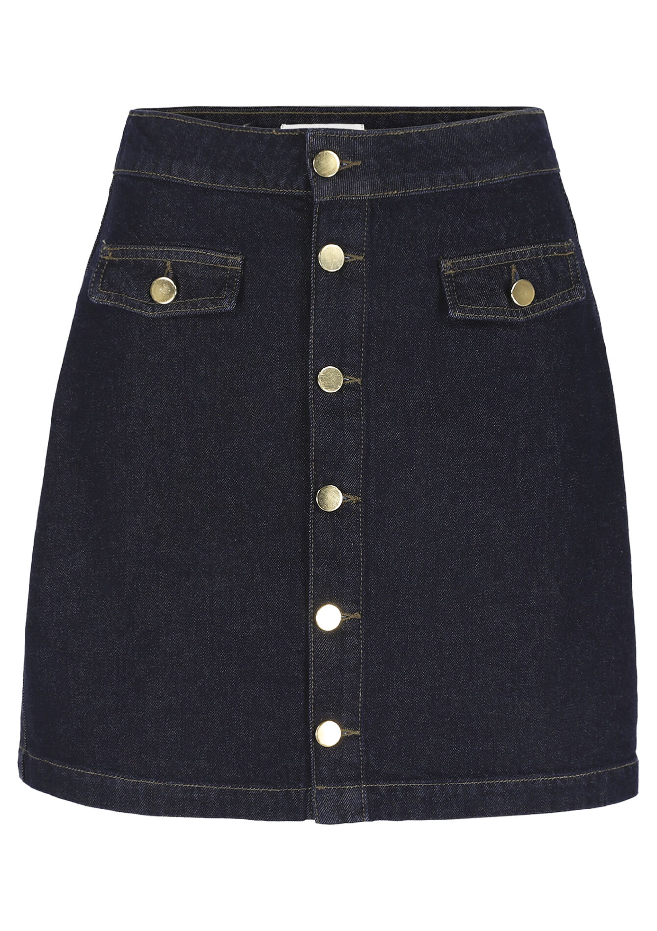 Jupe courte en denim, Jupe courte en denim - DARK BLUE - 07101483_0501