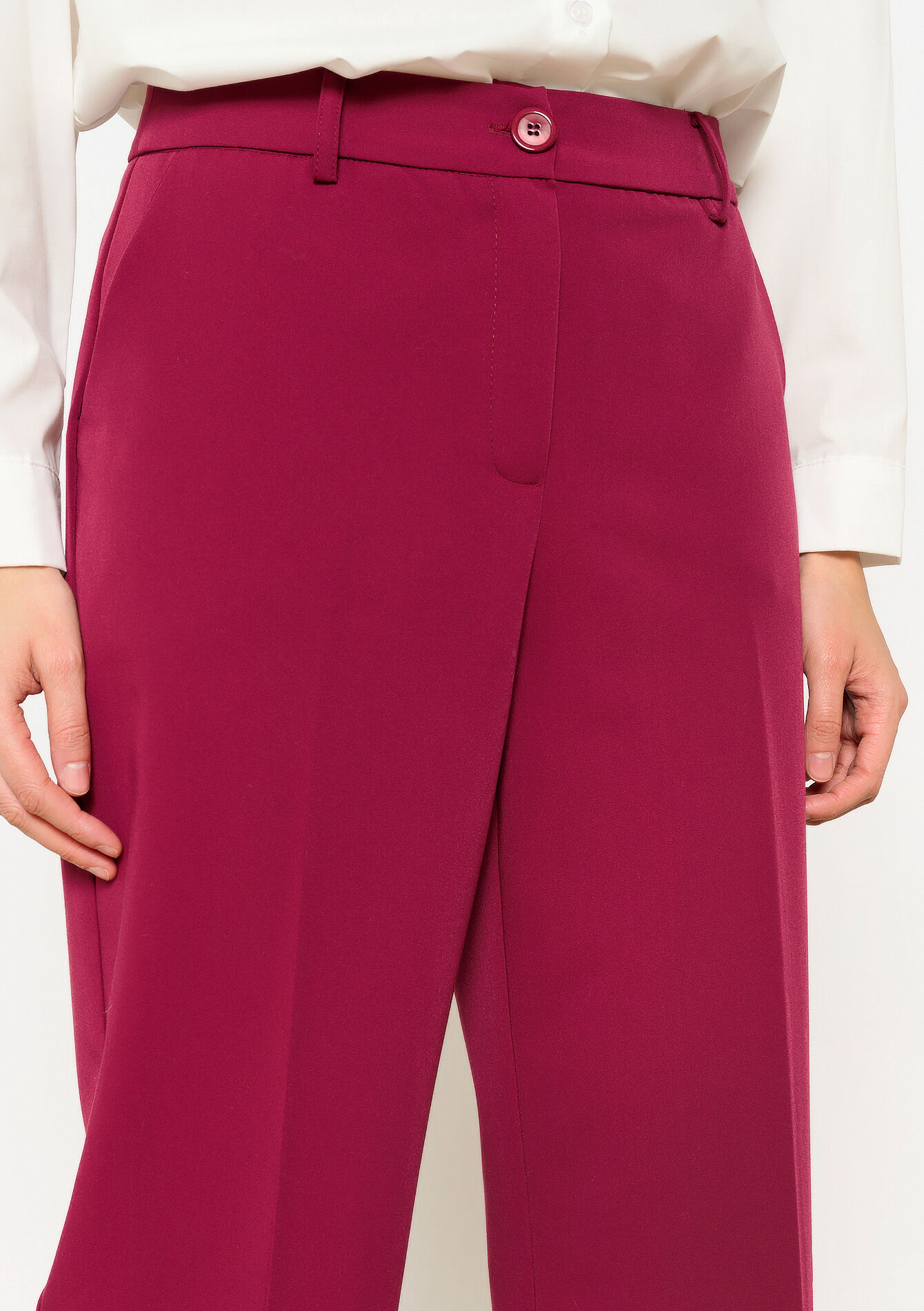 Pantalon de tailleur, Pantalon de tailleur - RED FRAMBOISE - 06100693_1496