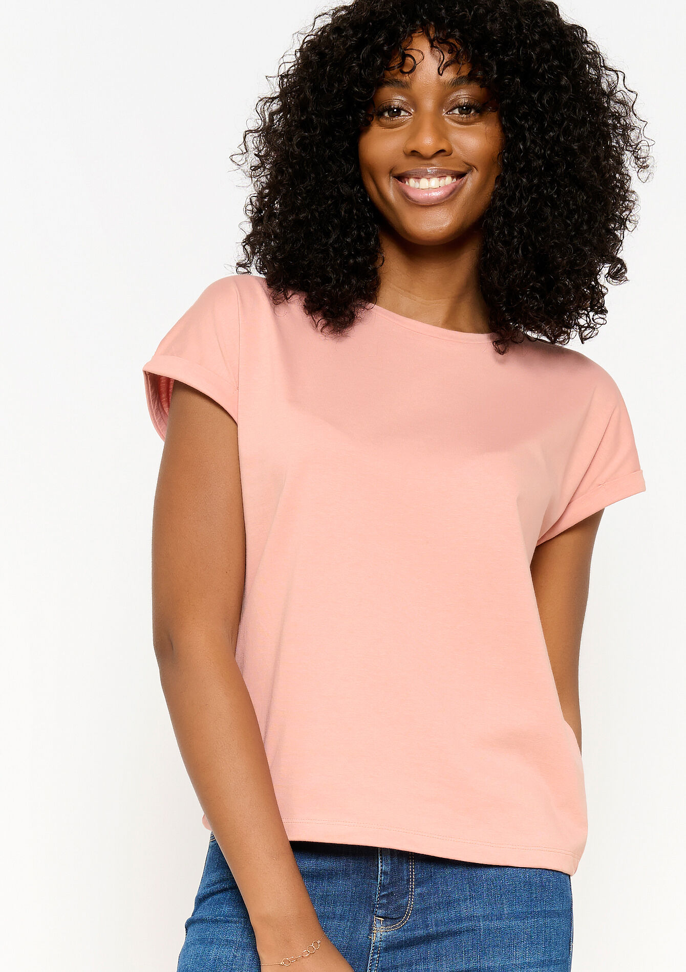 T-shirt basique, T-shirt basique - NUDE PINK - 02301493_1301