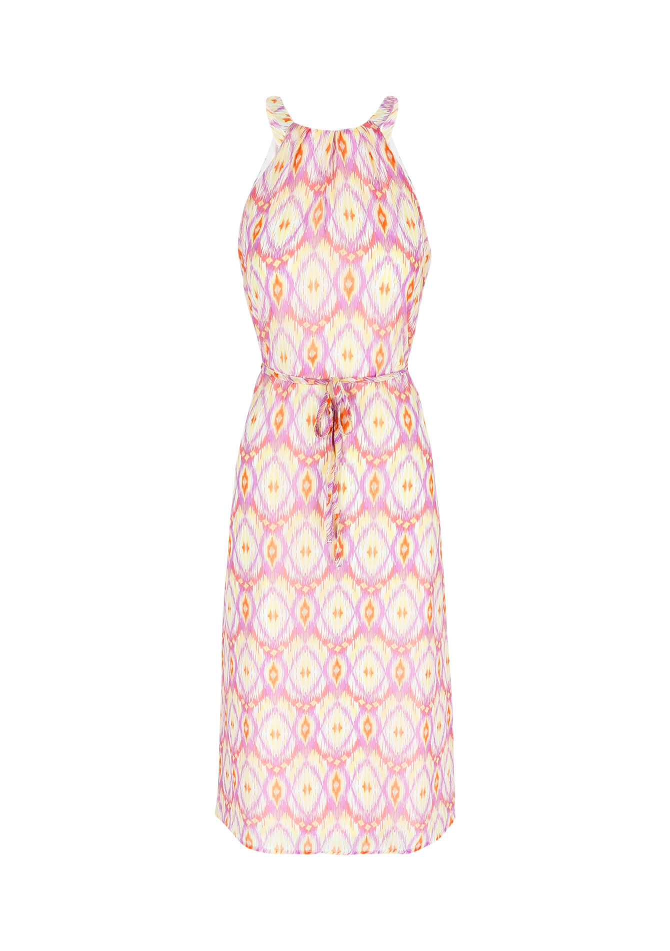 Halterjurk met ikatprint, Halterjurk met ikatprint - PURPLE BLUSH - 08602243_2577