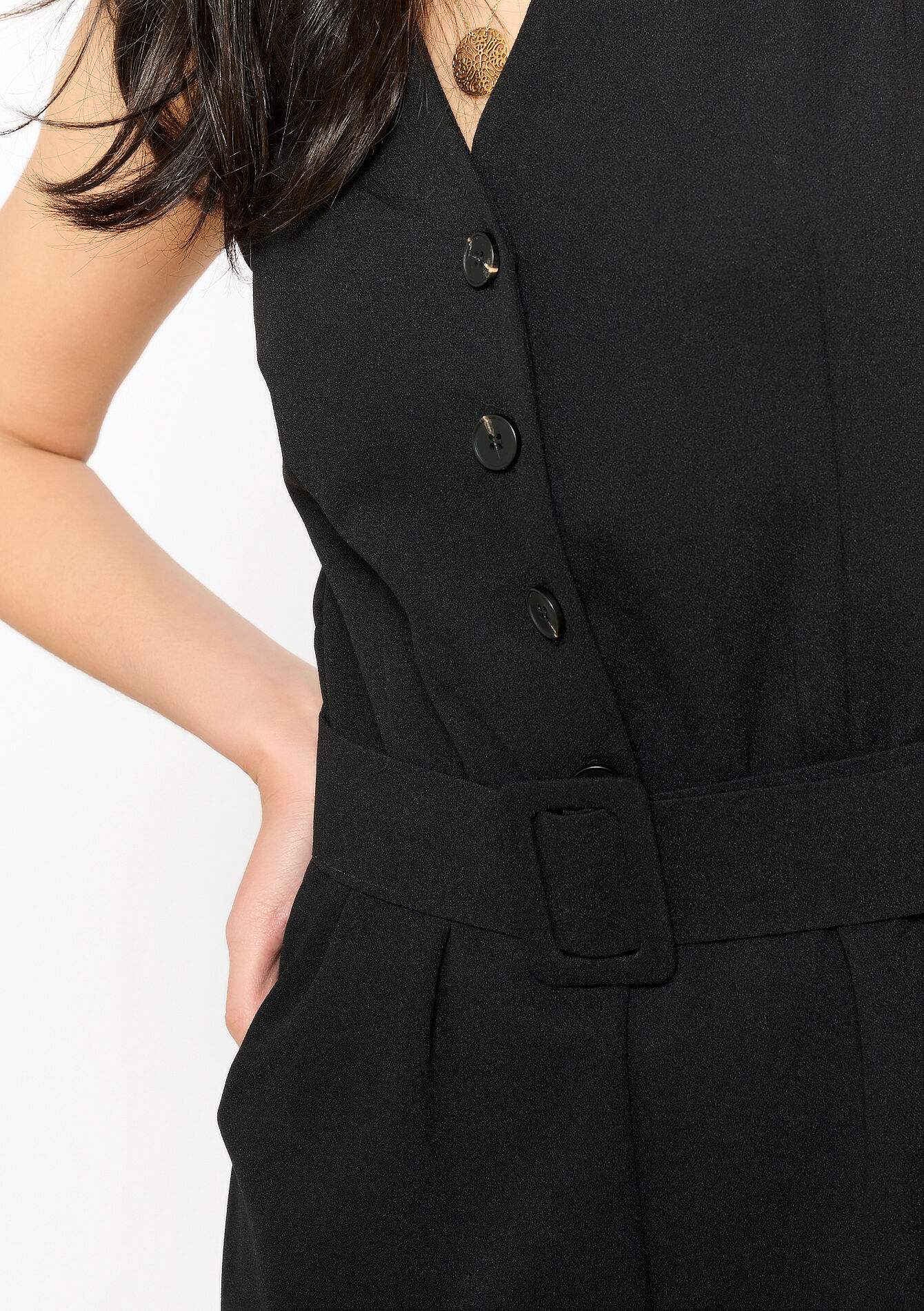 Jumpsuit in scubastof, Jumpsuit in scubastof - BLACK - 1123362