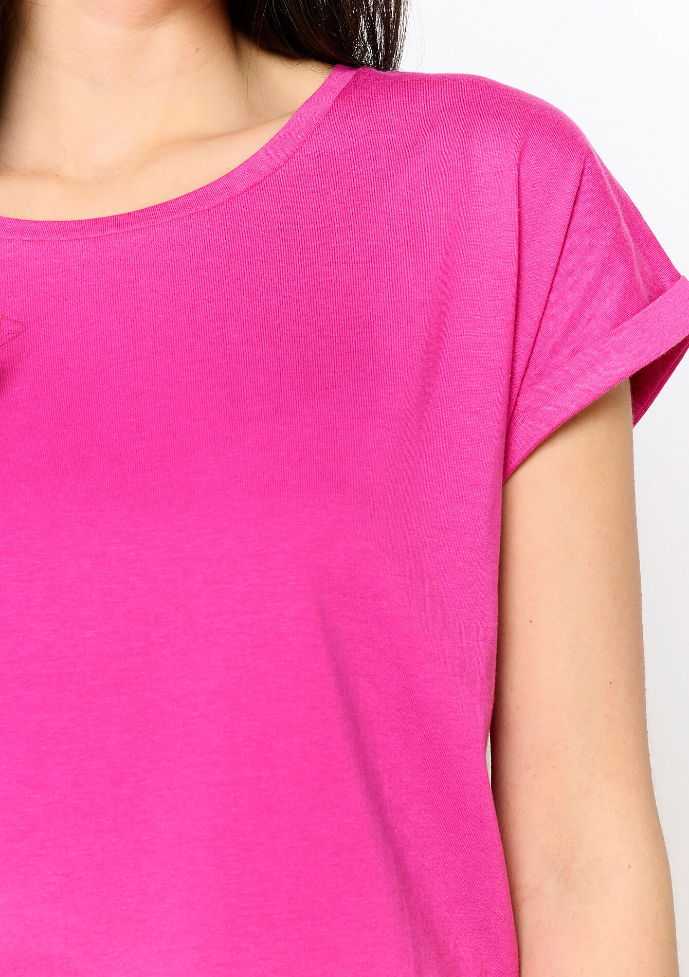 Basic T-shirt, Basic T-shirt - FUCHSIA - 02301630_5626