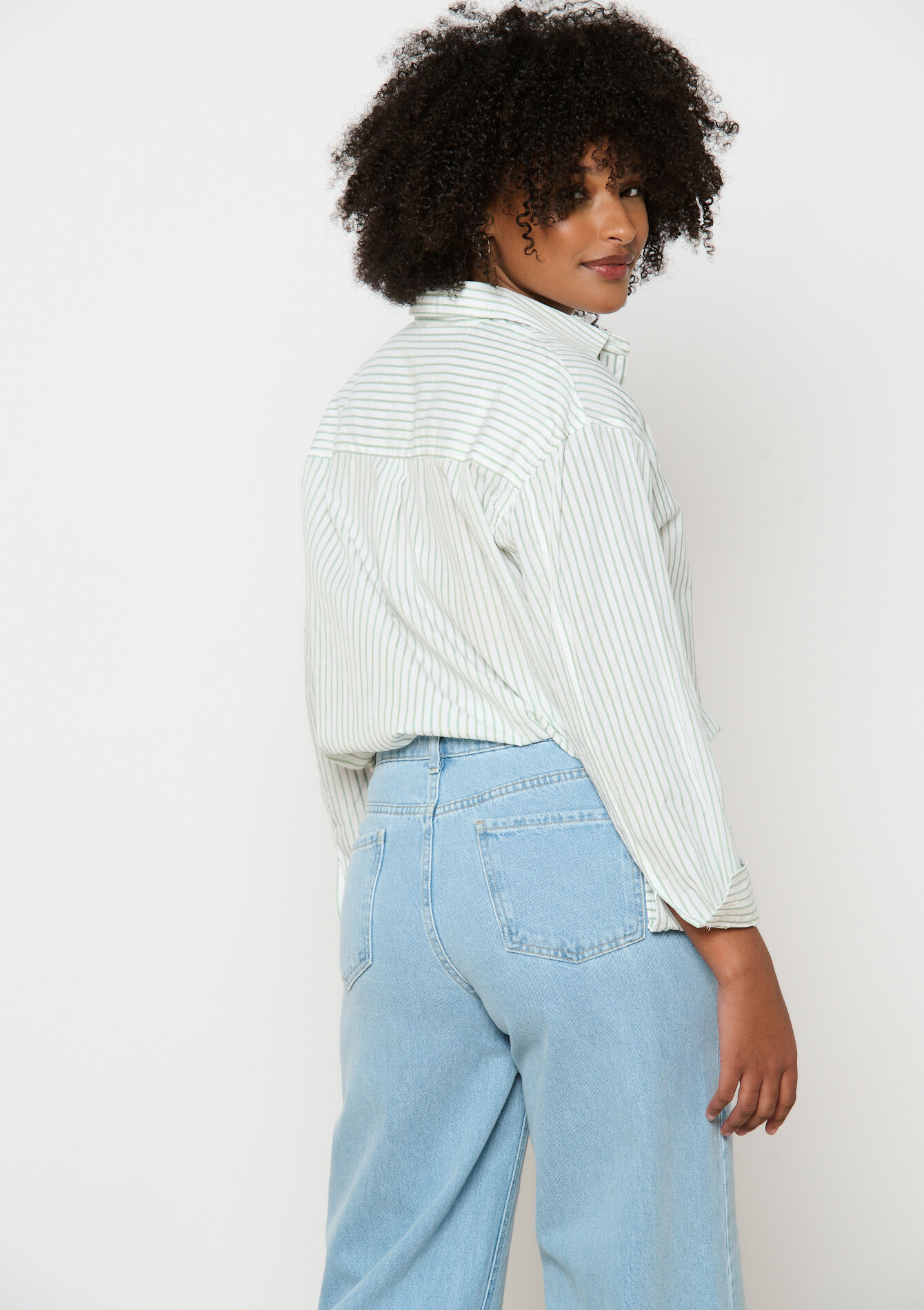 Gestreept hemd - OPTICAL WHITE - 05702720_1019