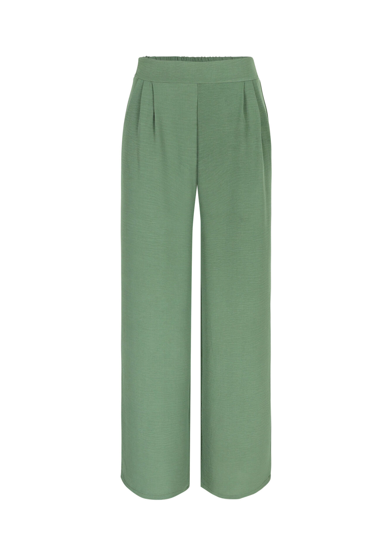 Wijde pantalon, Wijde pantalon - KHAKI STRAW - 06600821_2544