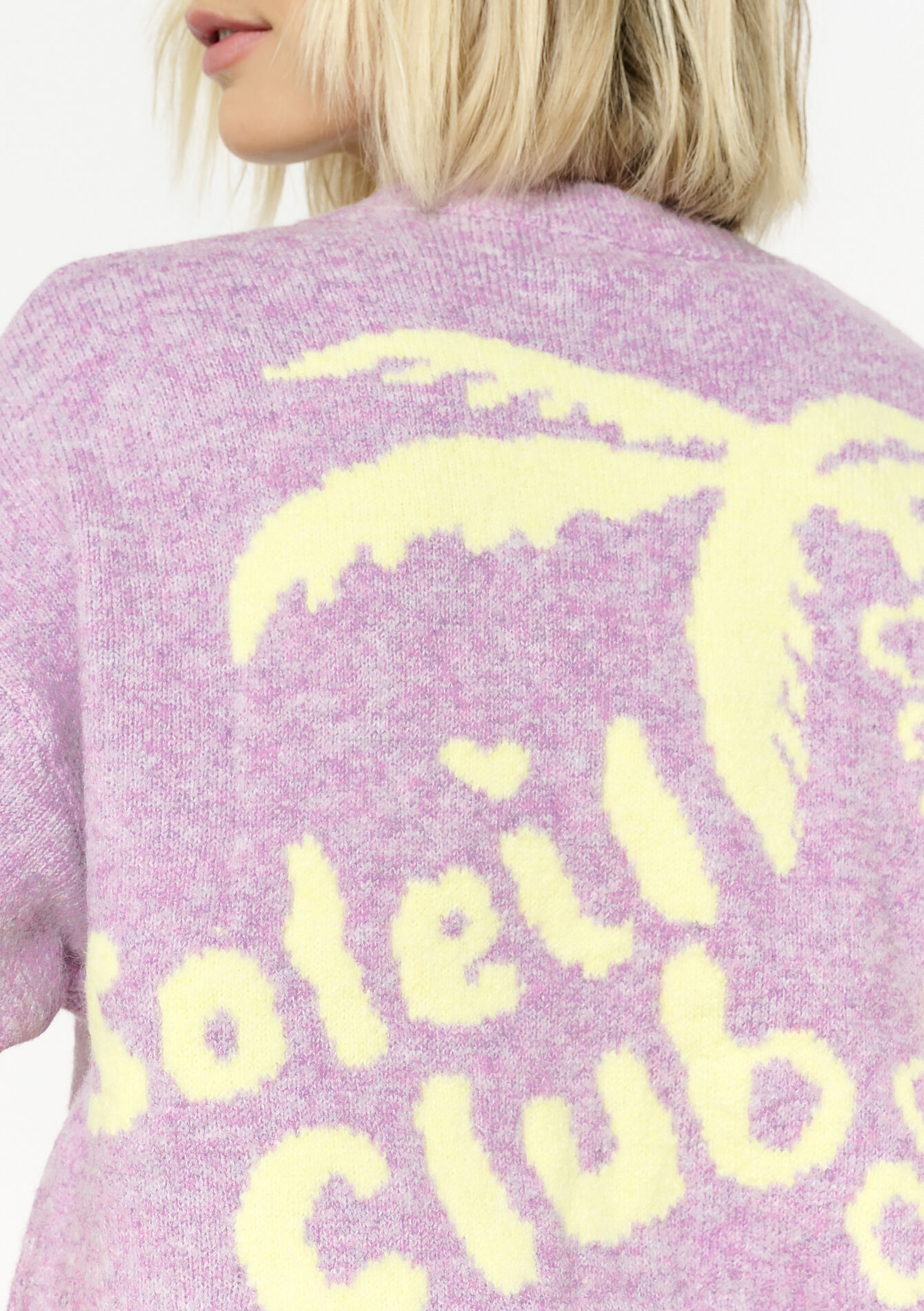 Short sleeve sweater, Short sleeve sweater - PASTEL LILAC - 04006845_1493