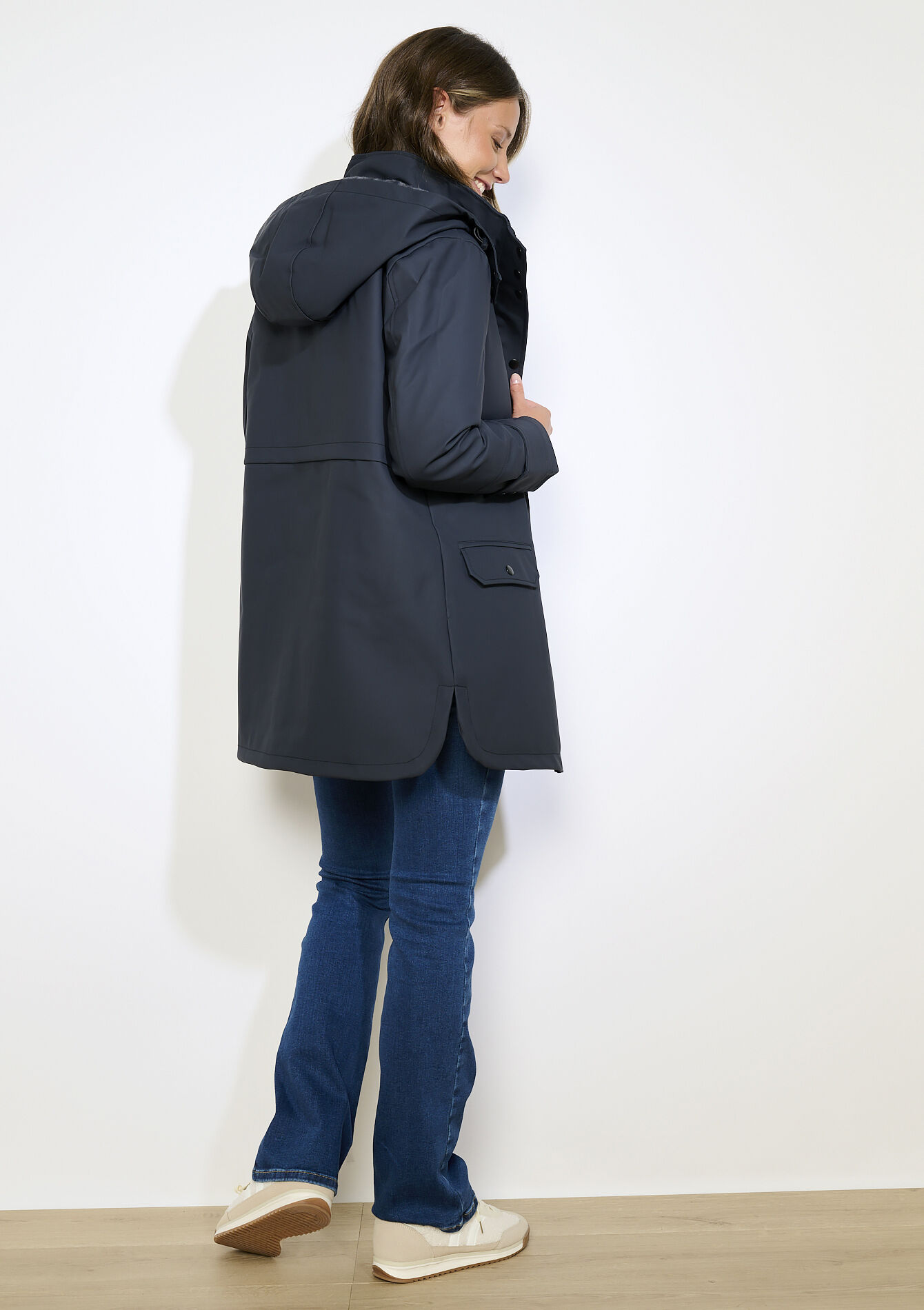 Waterdichte parka met kap - BLACK - 23000741_1119