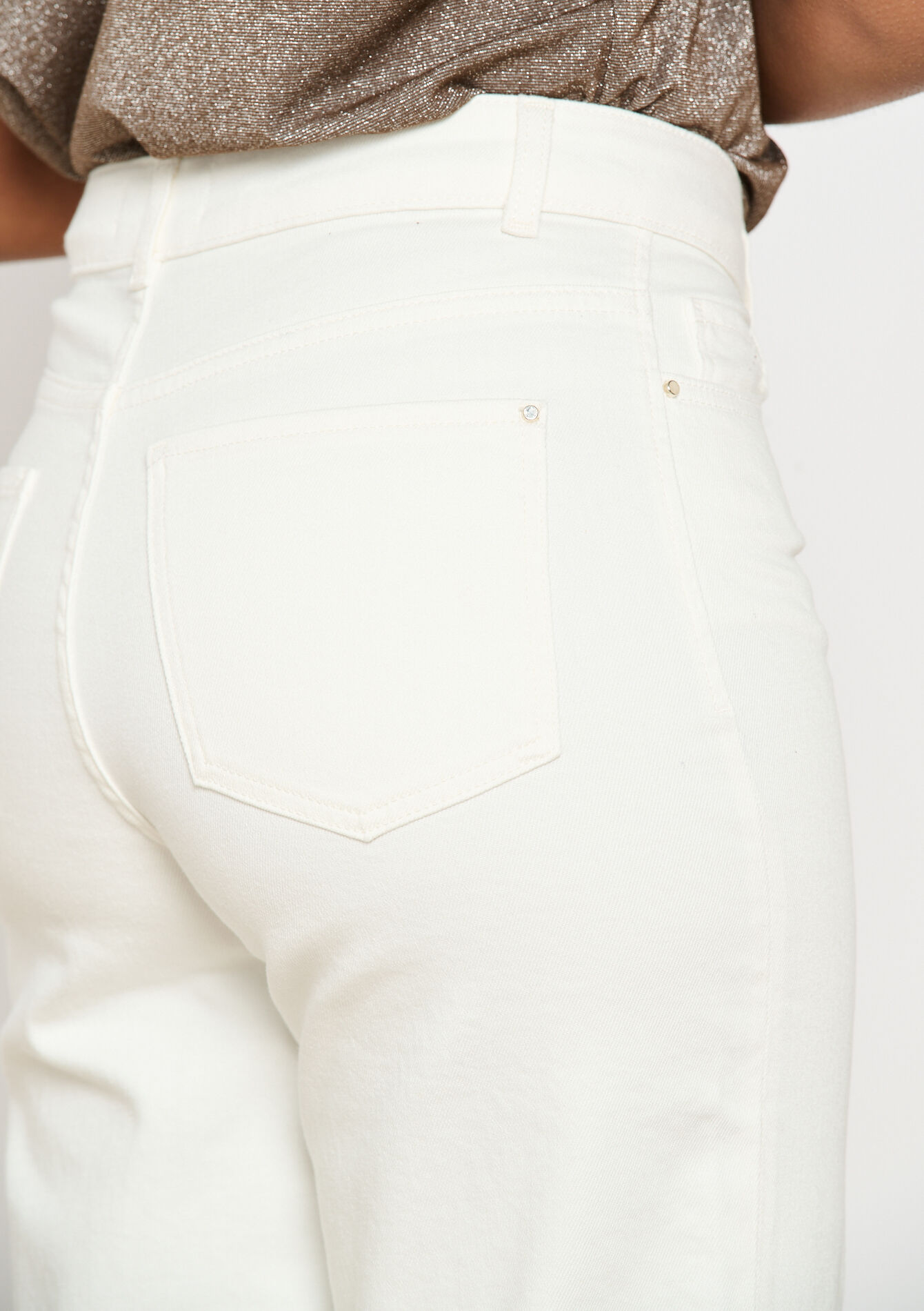 Wide high waisted jeans, Wide high waisted jeans - OFFWHITE - 22000587_1001