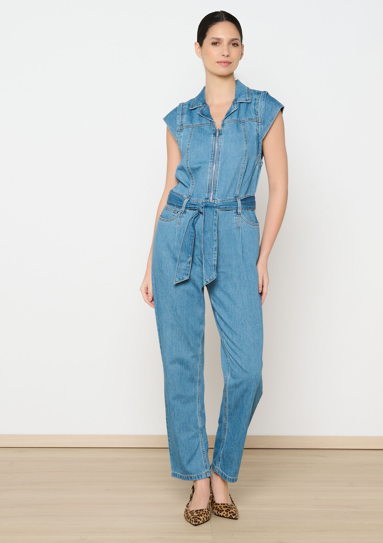 Mouwloze denim jumpsuit, Mouwloze denim jumpsuit - MEDIUM BLUE - 22000572_0500