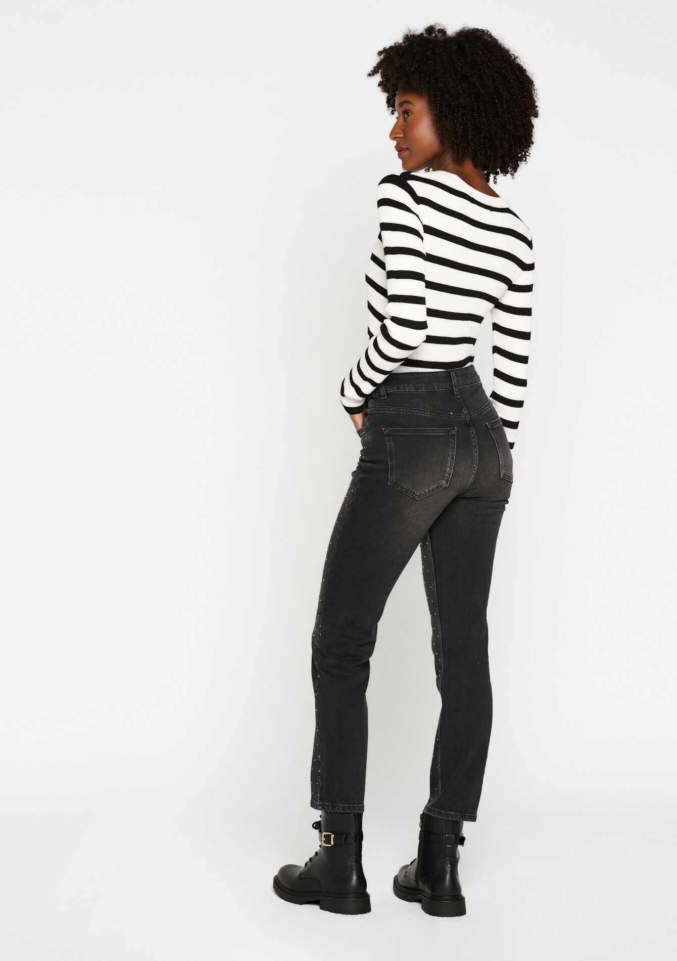 Jean avec strass, Jean avec strass - BLACK - 22000480_0503