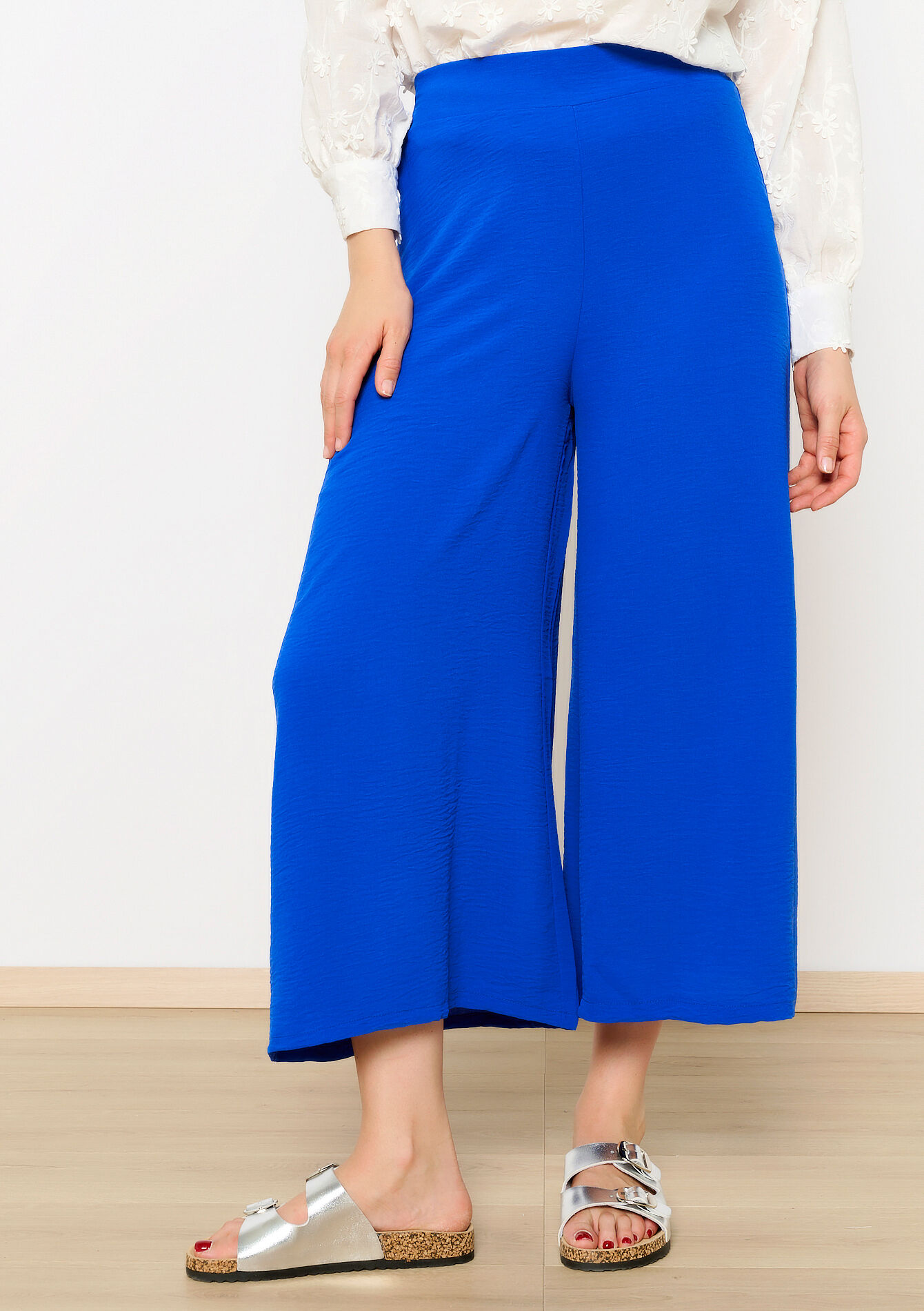 Loose trousers, Loose trousers - ELECTRIC BLUE - 06600859_1619