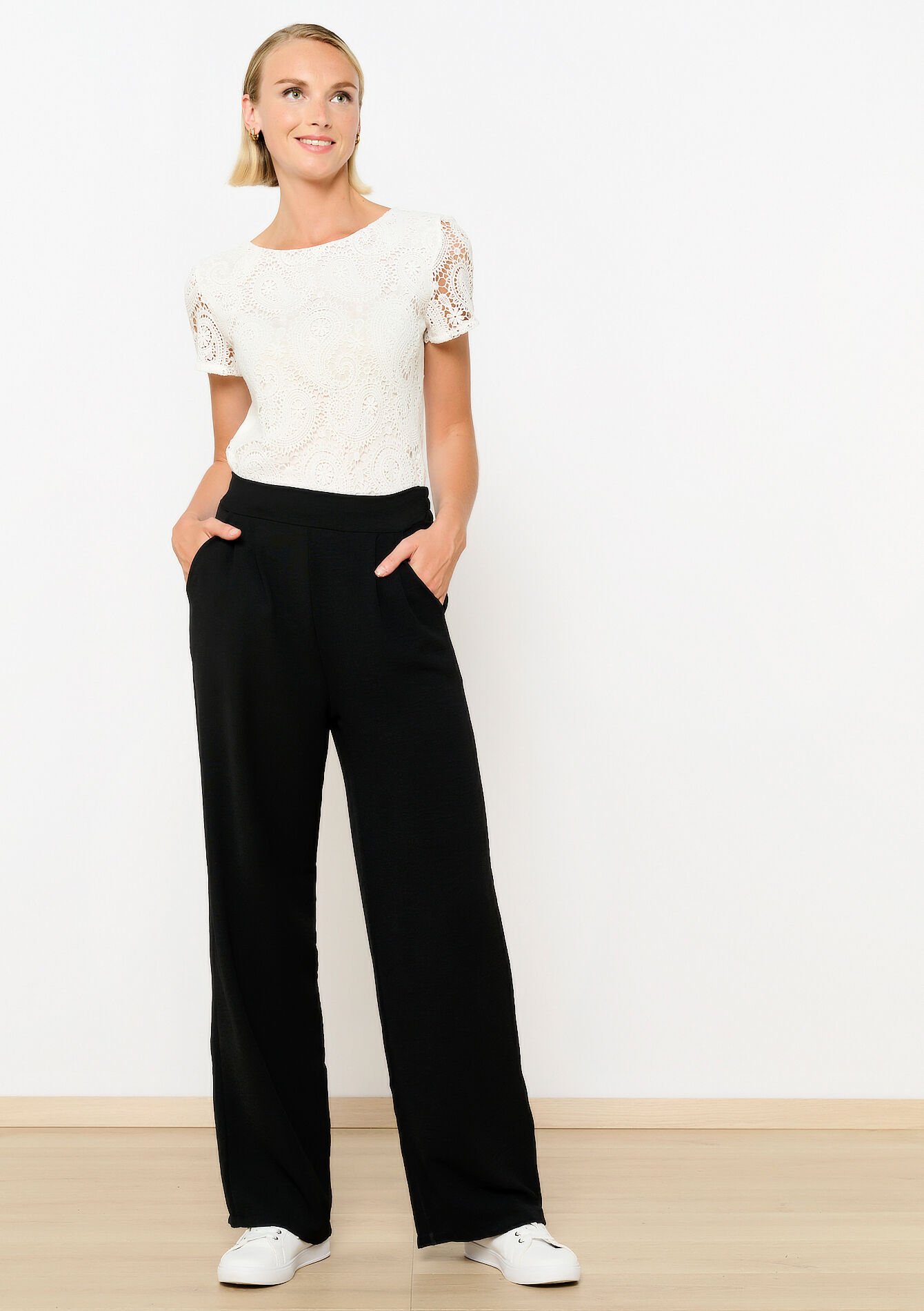 Wide pants, Wide pants - BLACK - 06600891_1119