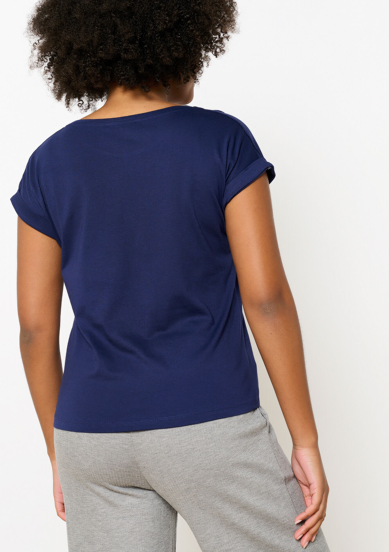 T-shirt with artwork, T-shirt with artwork - NAVY BASIC - 02301643_2723