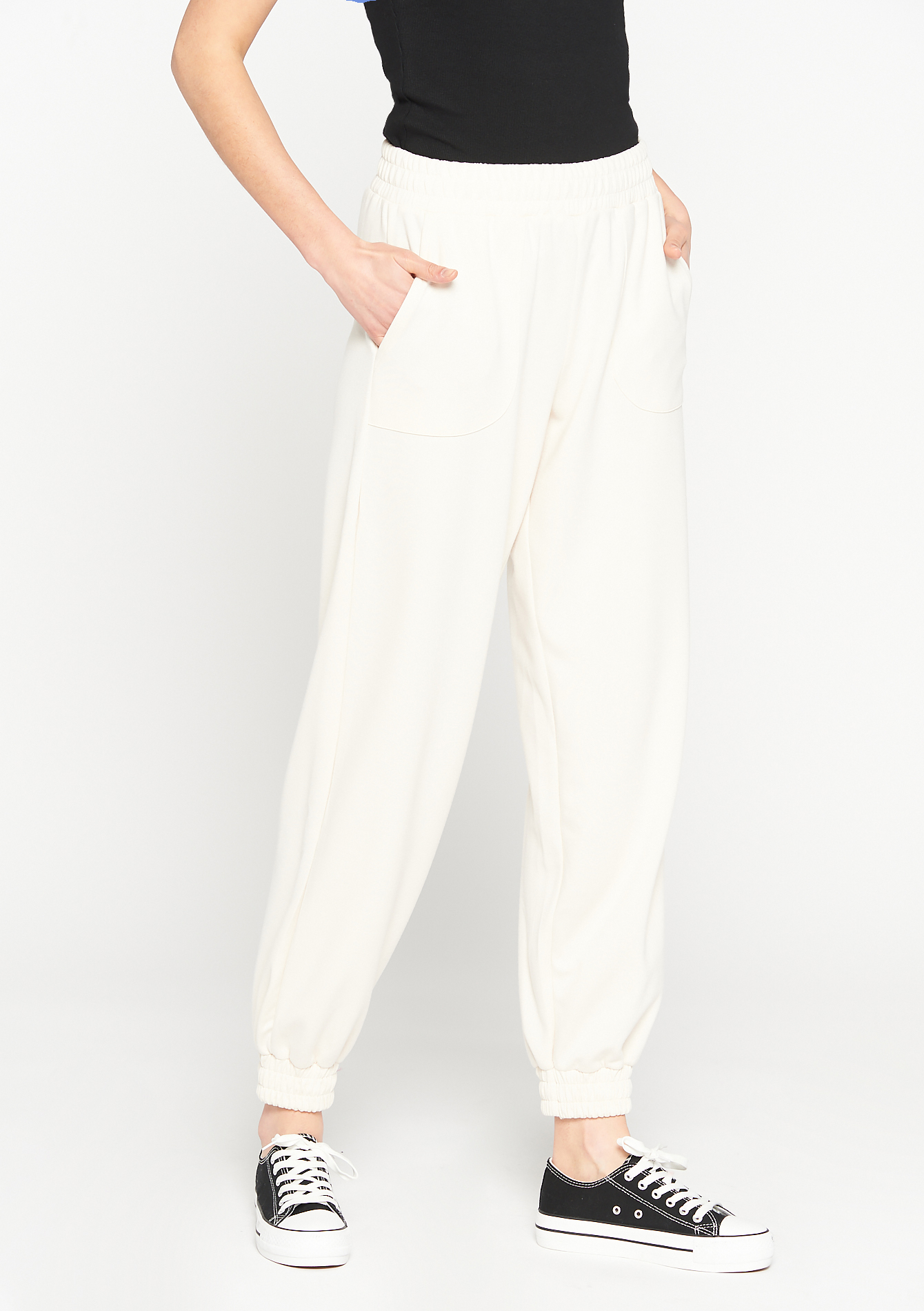 Pantalon de jogging avec poches, undefined - VANILLA WHITE - undefined