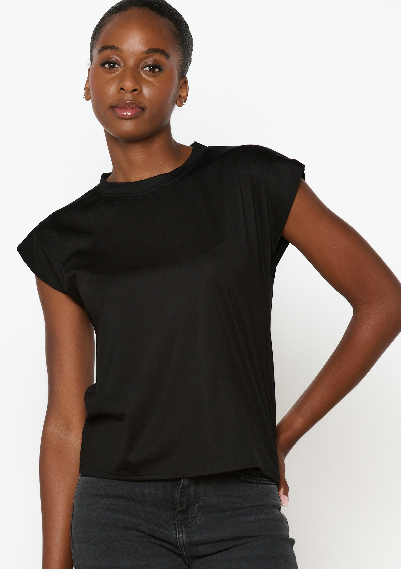 T-shirt à manches courtes, undefined - BLACK - undefined