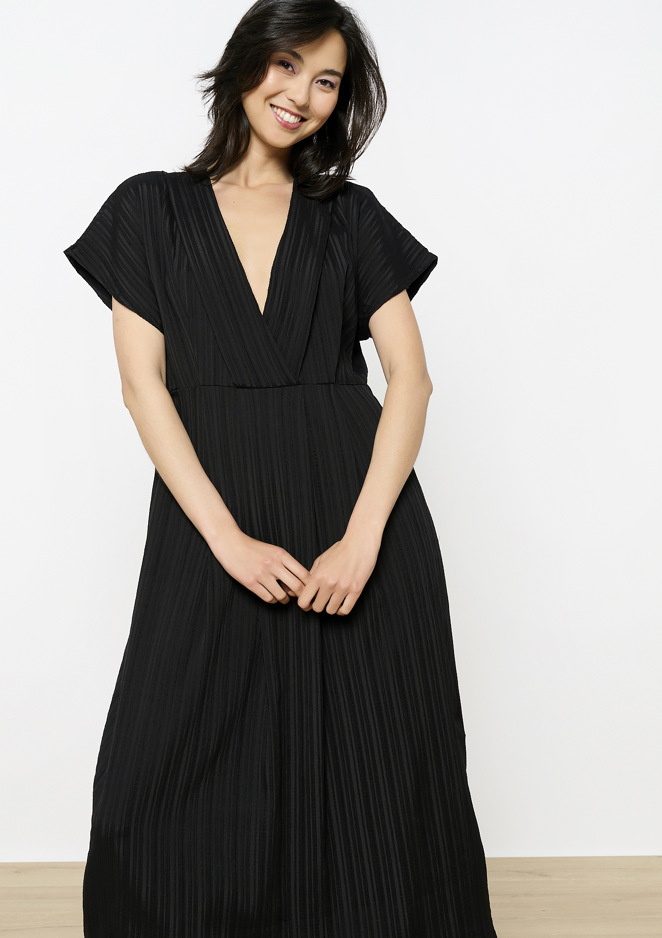 Robe cache-coeur aérienne, undefined - BLACK - undefined