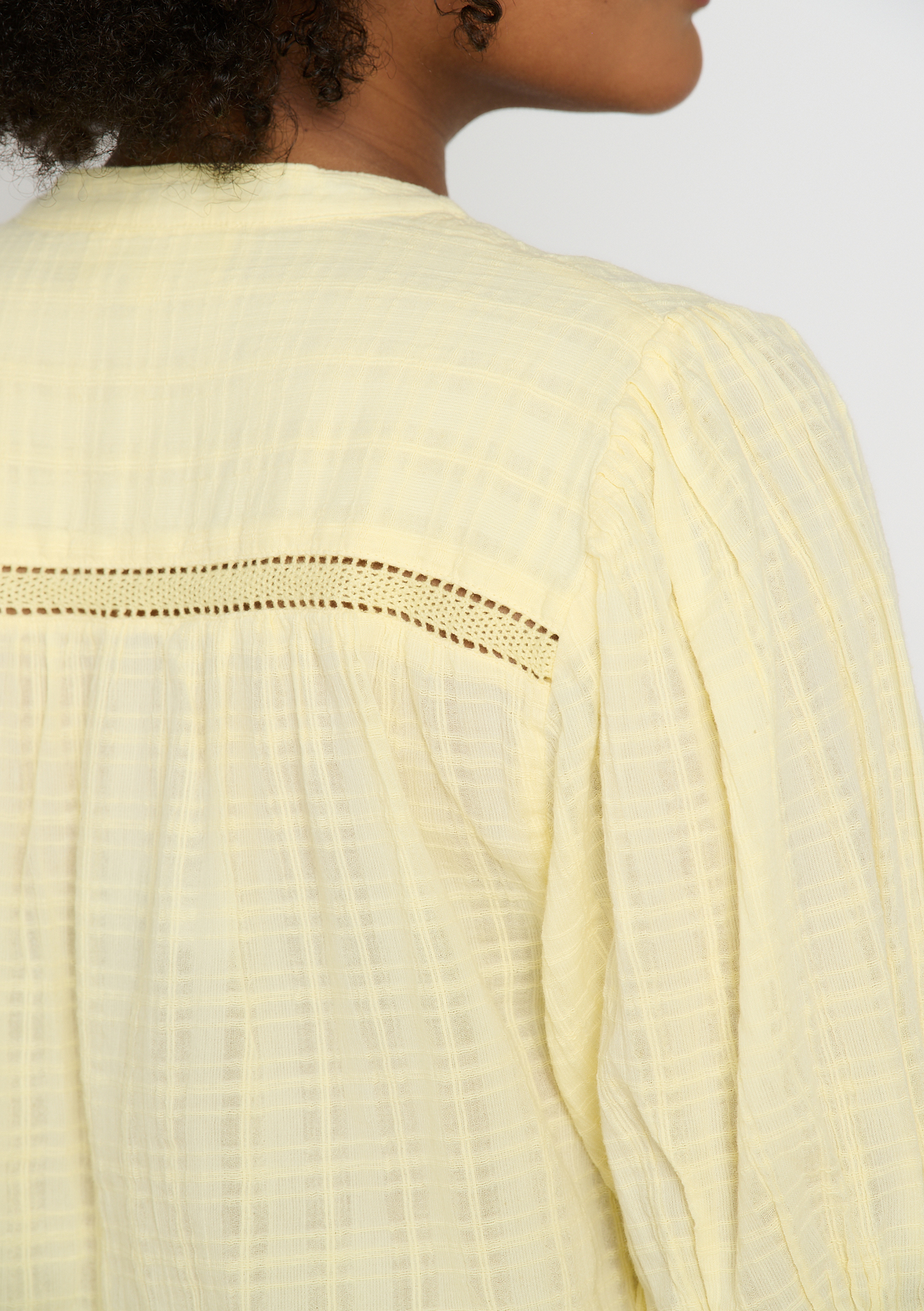 Chemise à manches bouffantes, undefined - YELLOW PASTEL - undefined