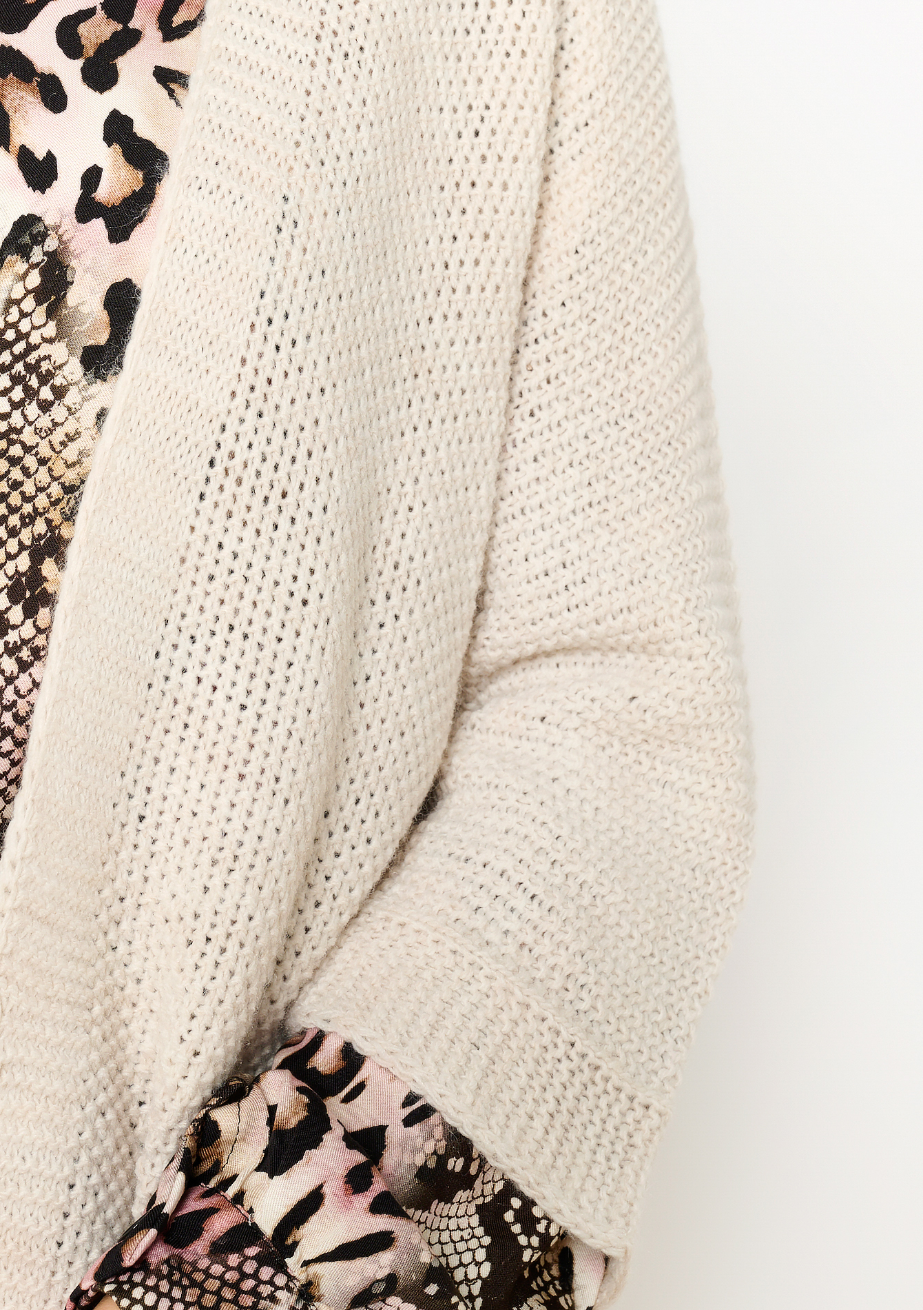 Cardigan à manches chauve-souris, undefined - BEIGE SAND - undefined