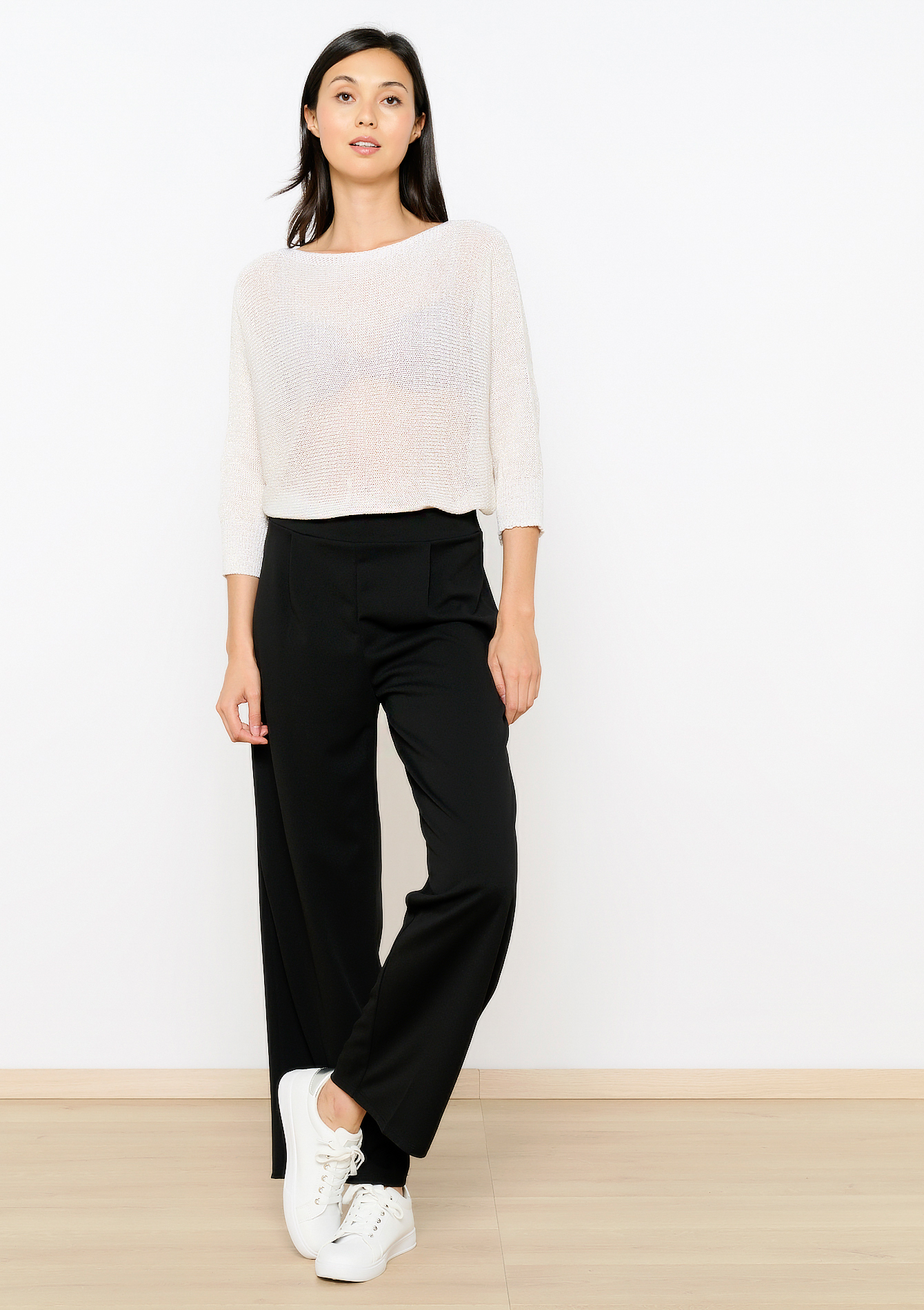 Pantalon évasé, undefined - BLACK - undefined