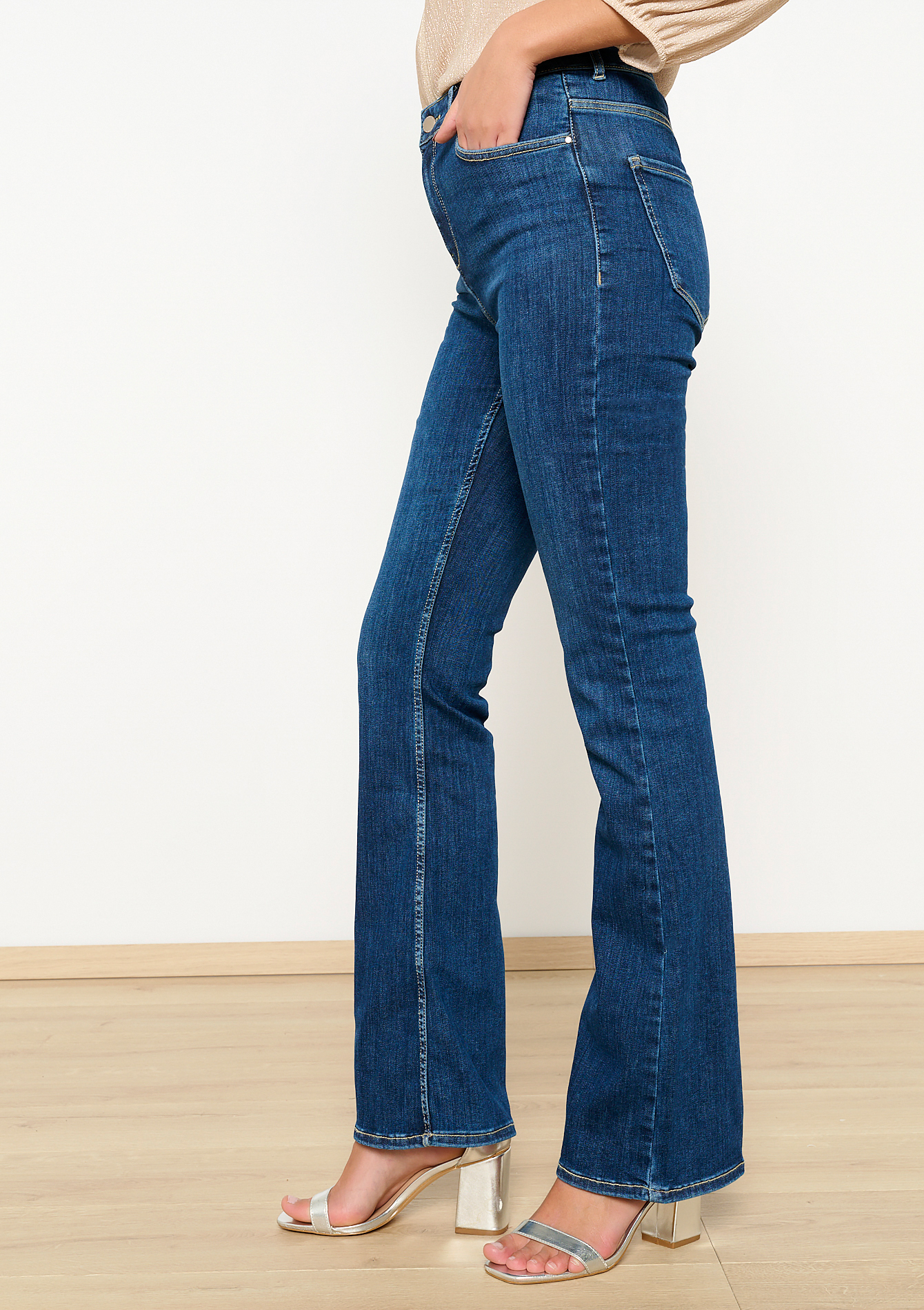 Bootcut jeans, undefined - DARK BLUE - undefined