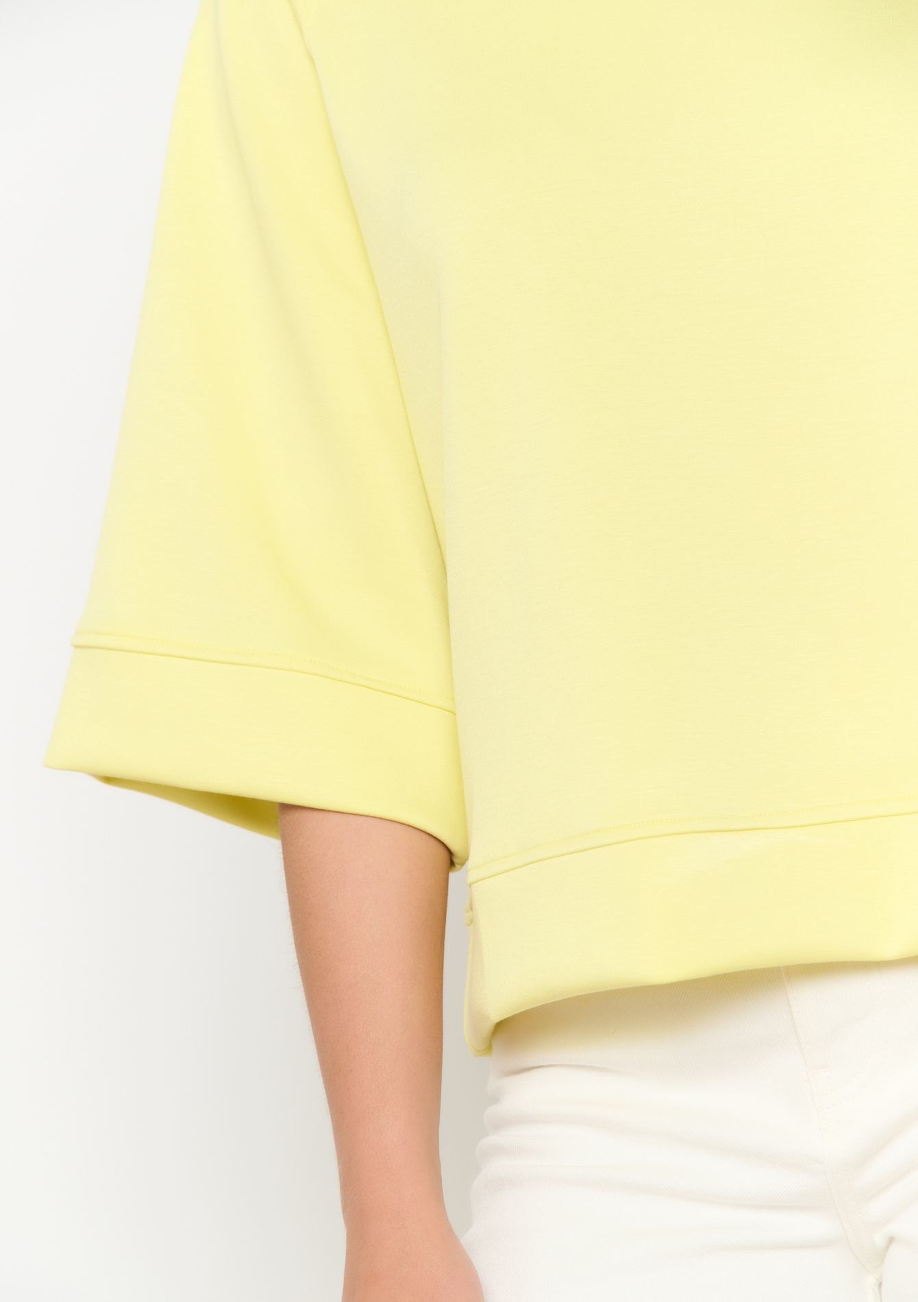 Sweat fluide manches larges, undefined - YELLOW PASTEL - undefined