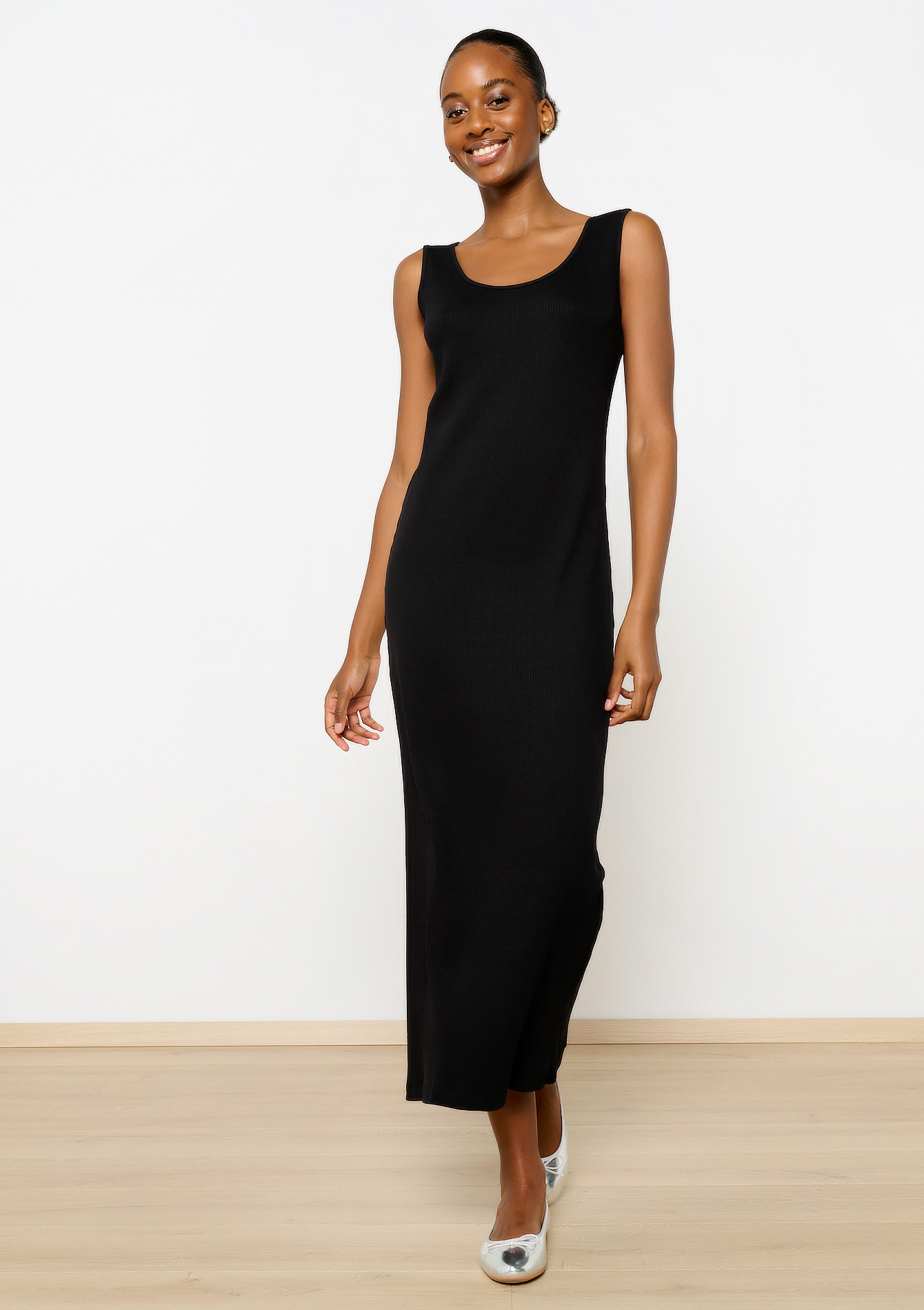 Robe débardeur unie, undefined - BLACK - undefined
