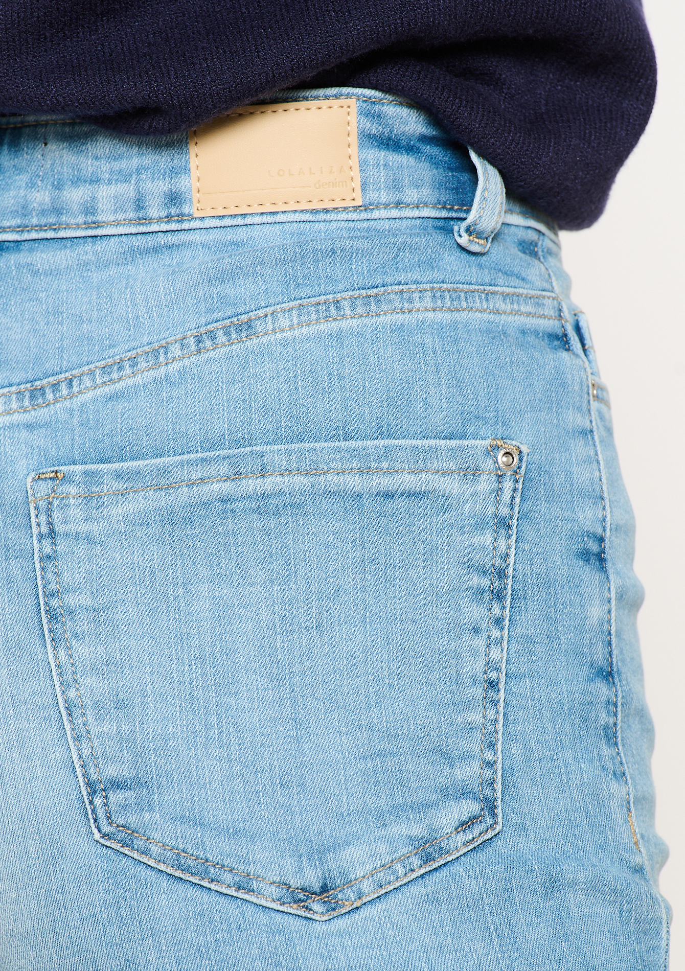 Denim short, undefined - BLUE BLEACHED - undefined