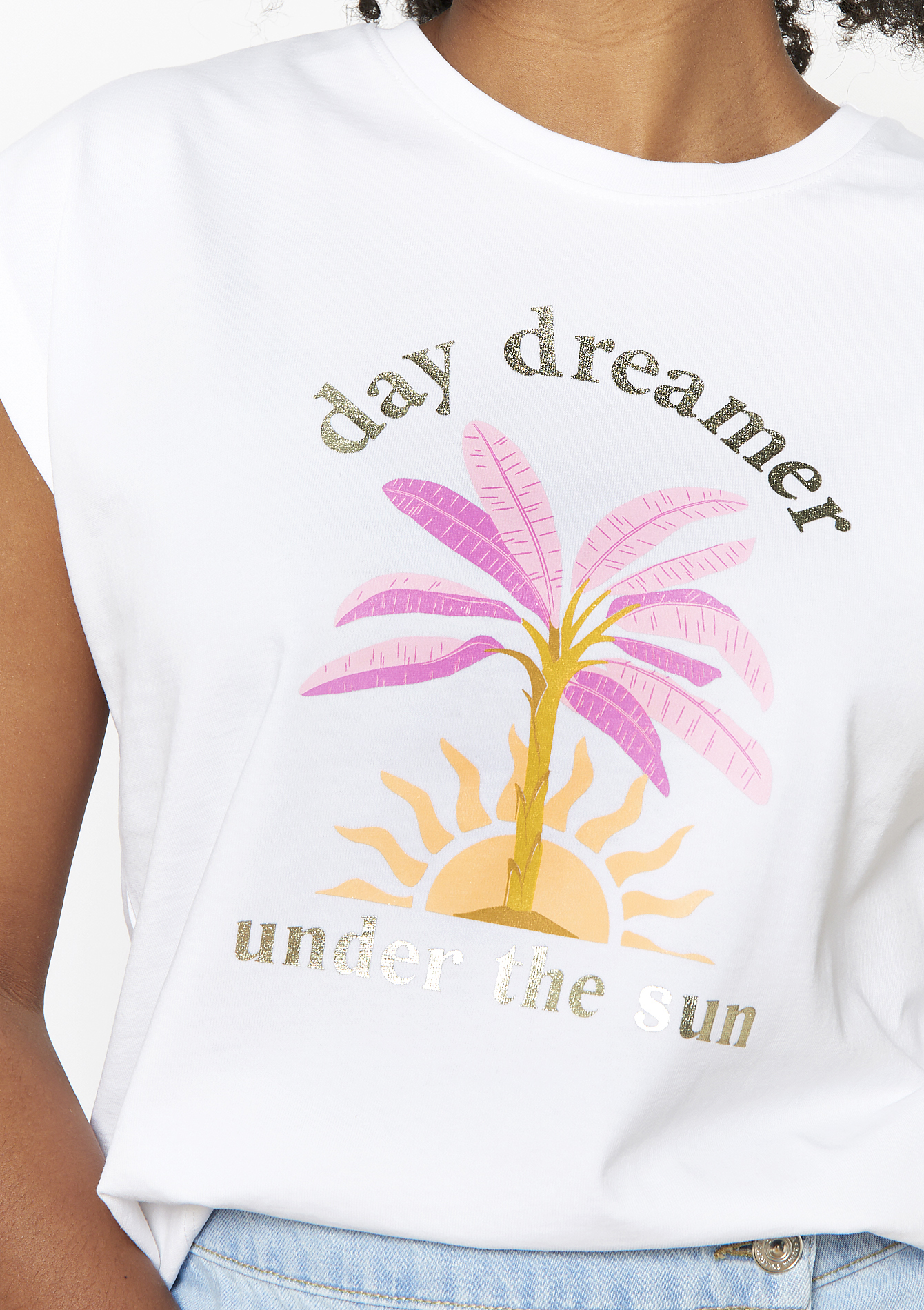 T-shirt with short sleeves, undefined - OPTICAL WHITE - undefined