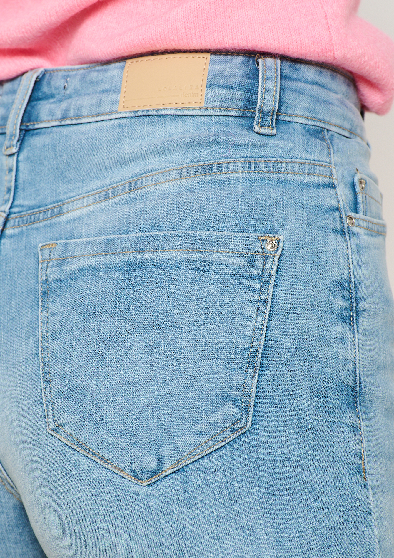 Short en jean, undefined - BLUE BLEACHED - undefined