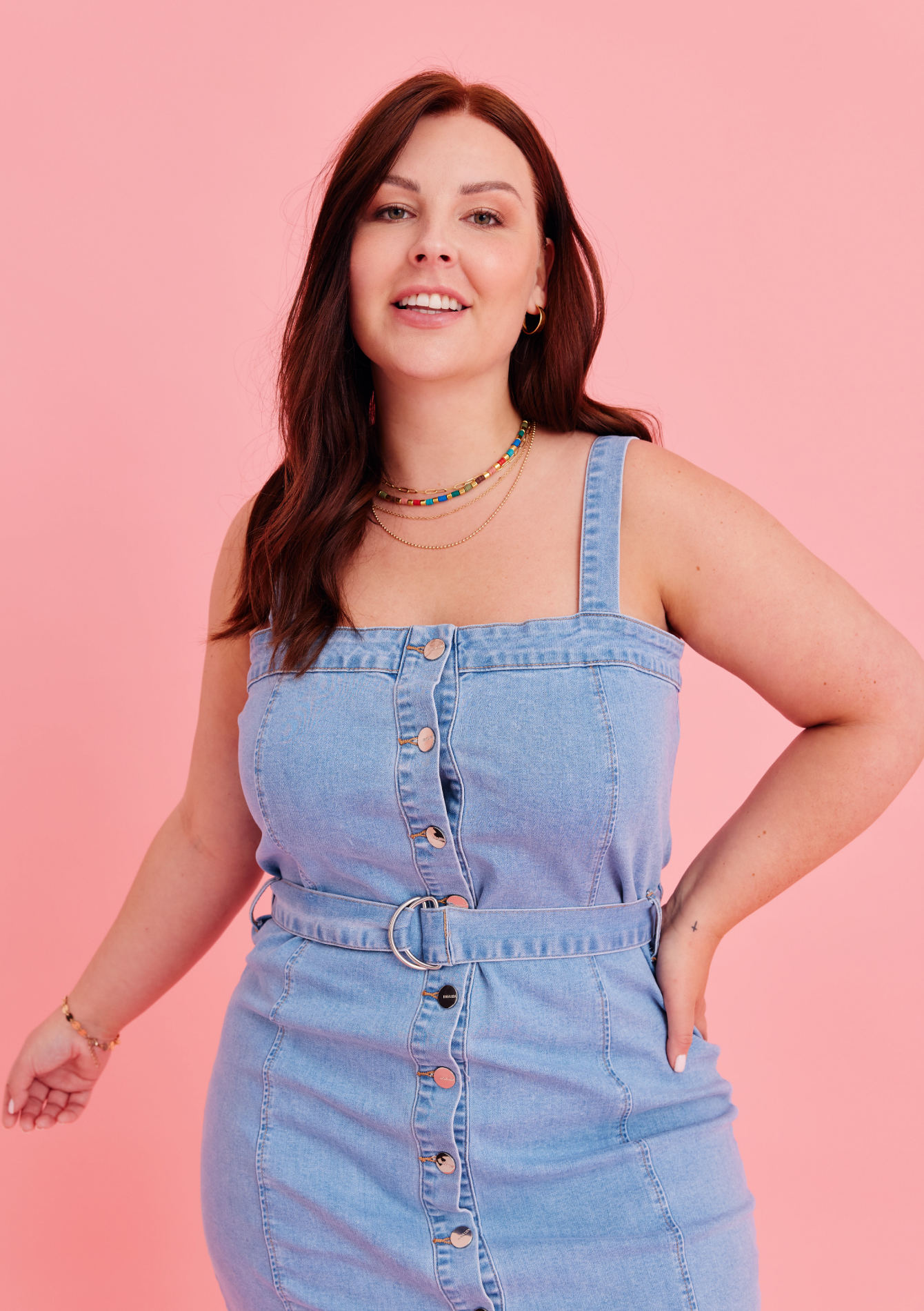 Robe en jeans, undefined - LIGHT BLUE JEANS - undefined