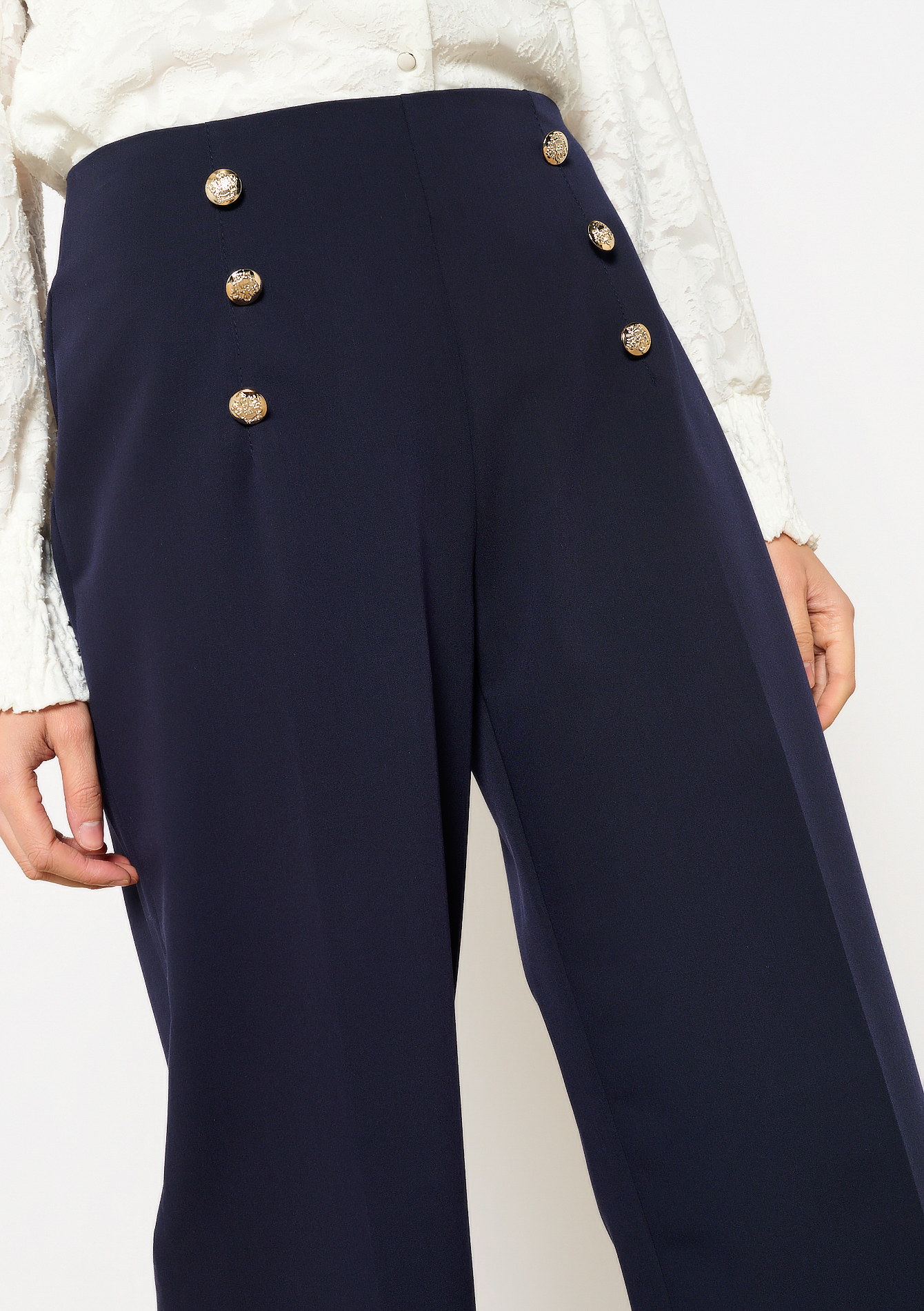 Pantalon style marin, undefined - NAVY BASIC - undefined