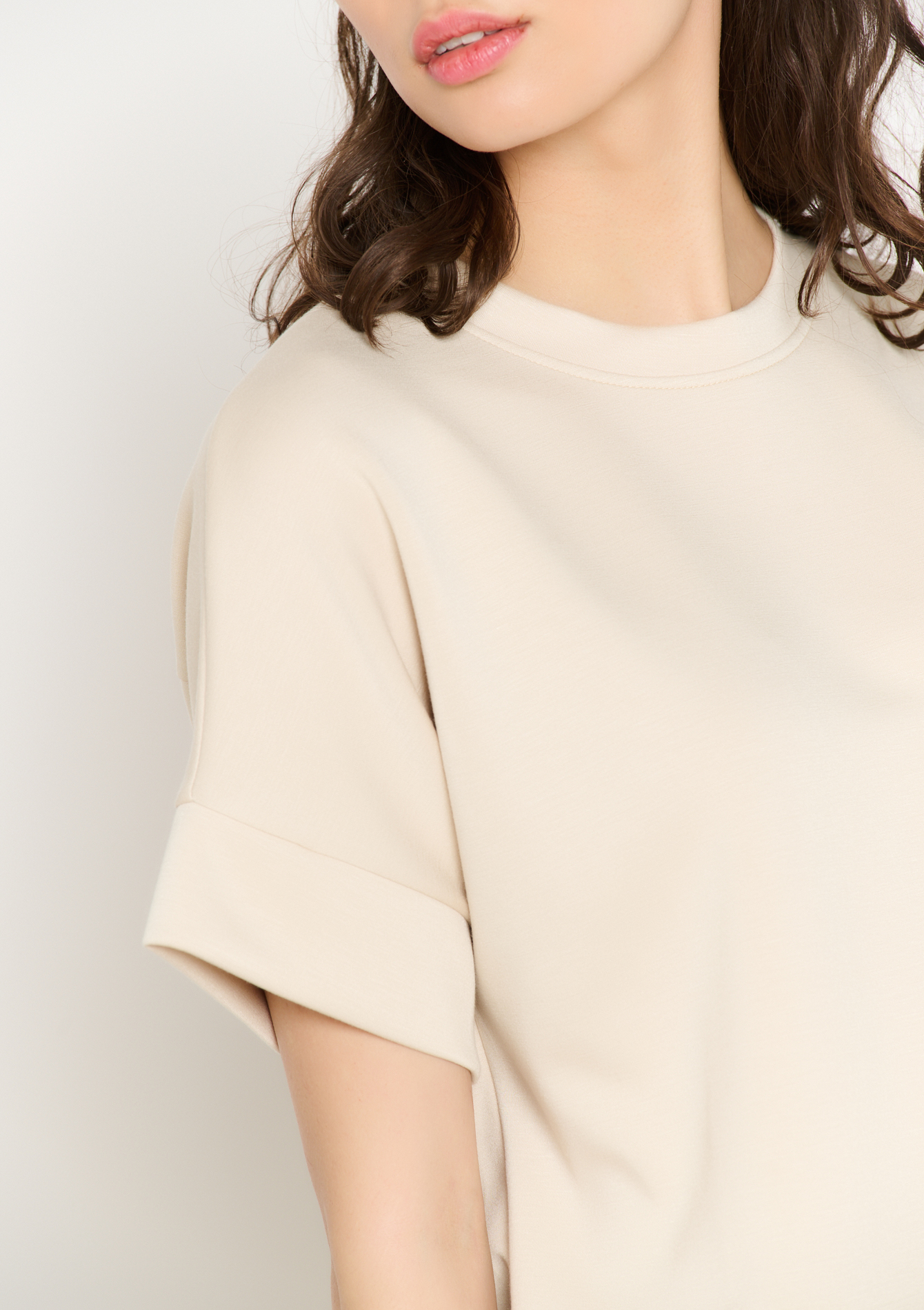 T-shirt en sweat, undefined - LT BEIGE - undefined